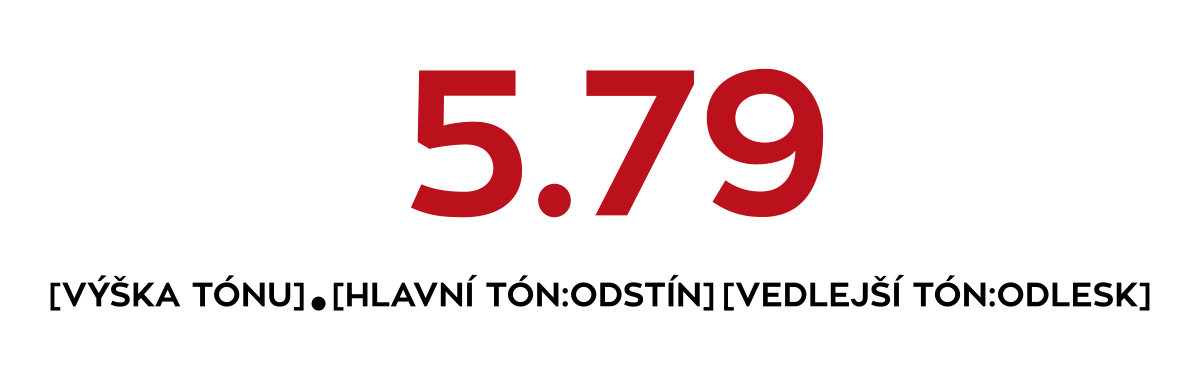 Číslování barev na vlasy