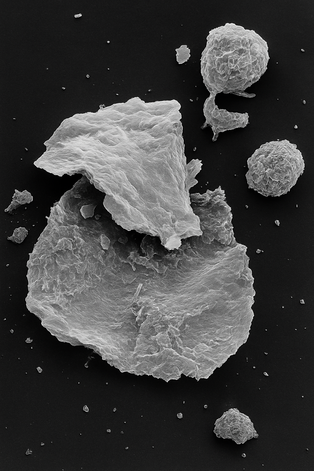 Lupy pod mikroskopem