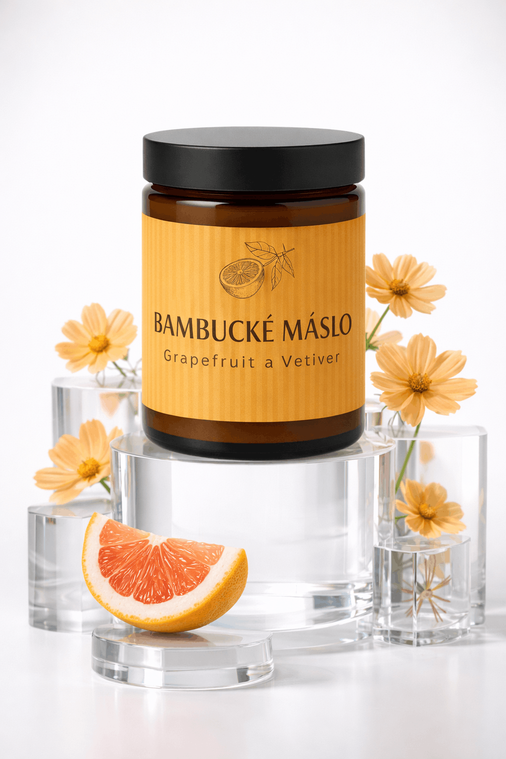 Farm.inc Šlehané bambucké máslo Grapefruit a vetiver 180 ml