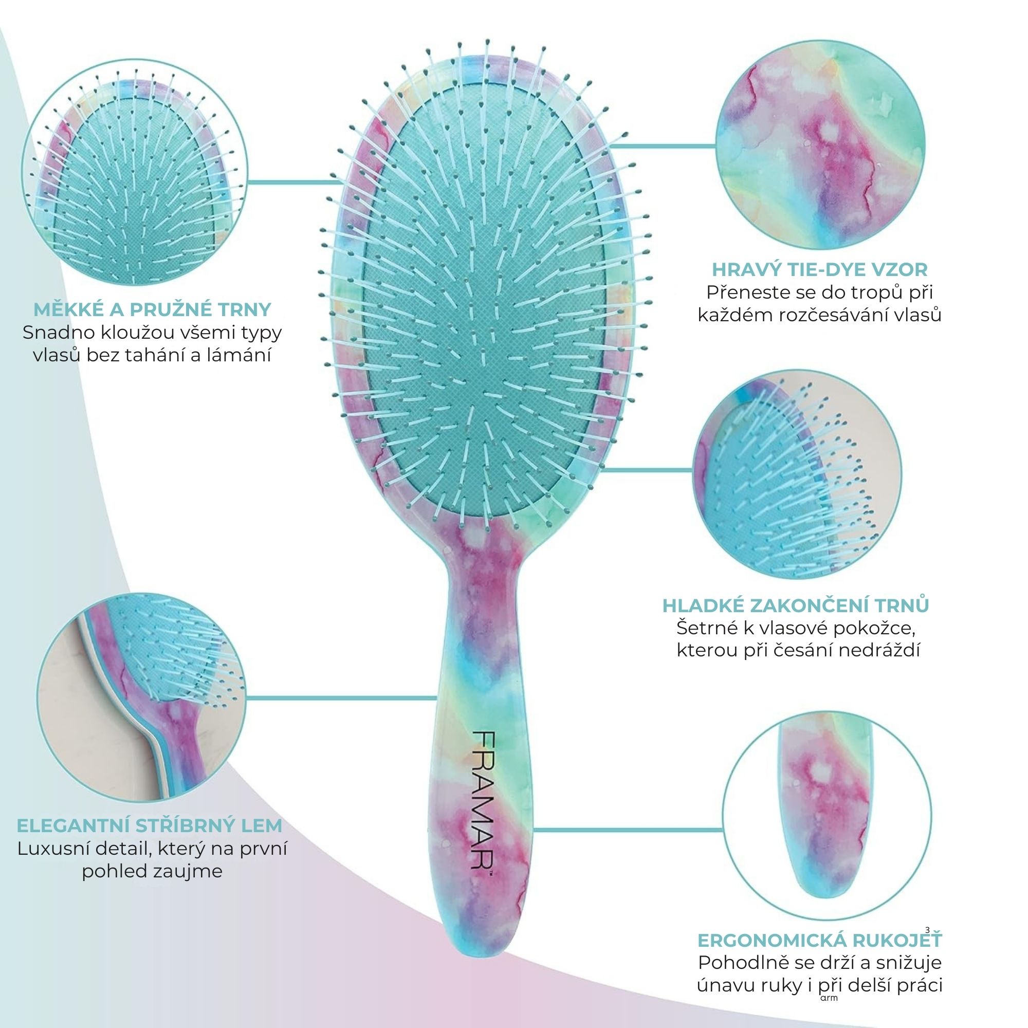 Framar Detangle Gimme S'more kartáč na rozčesávání vlasů