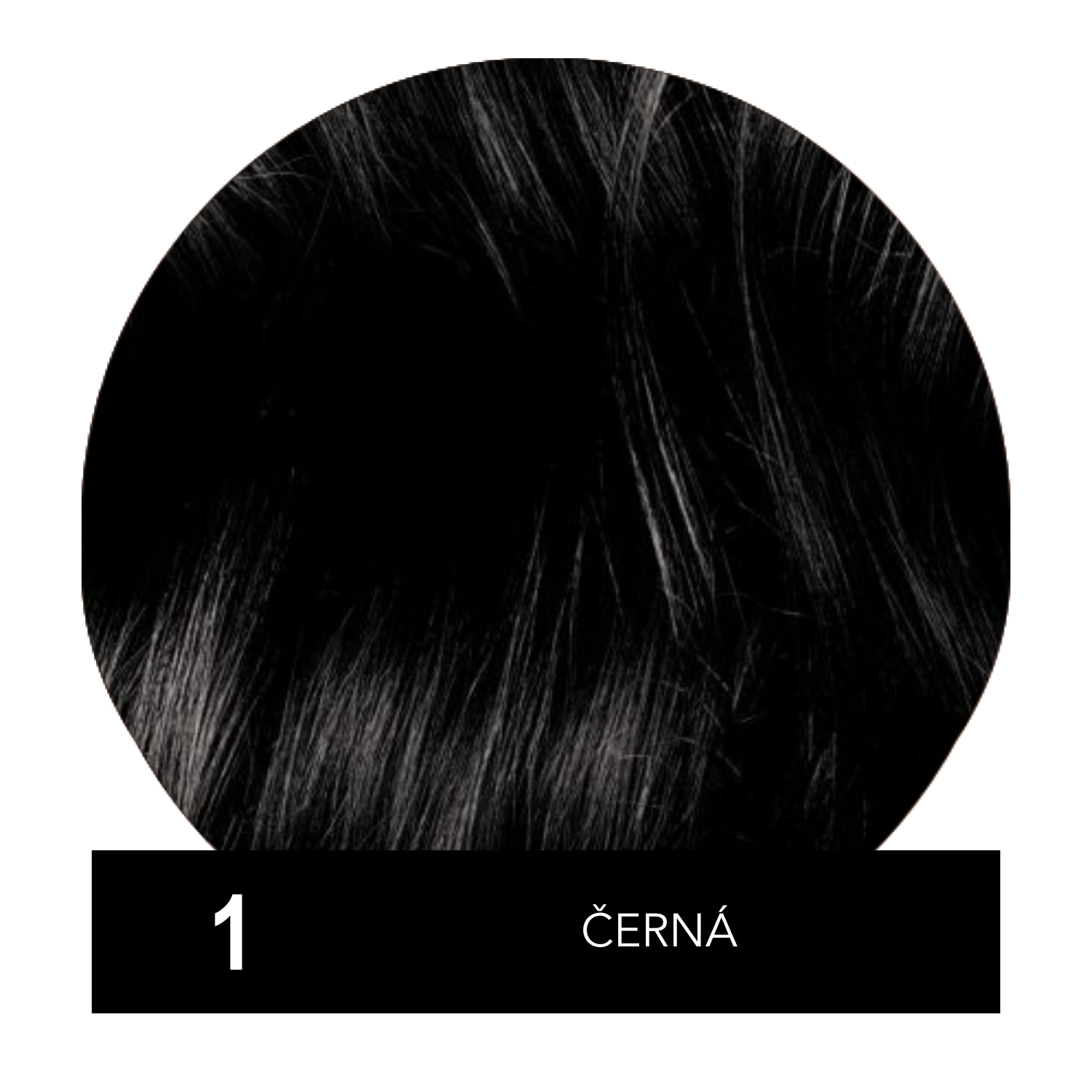 Hely Color permanentní barva na vlasy - černá (1/1N) 60 ml