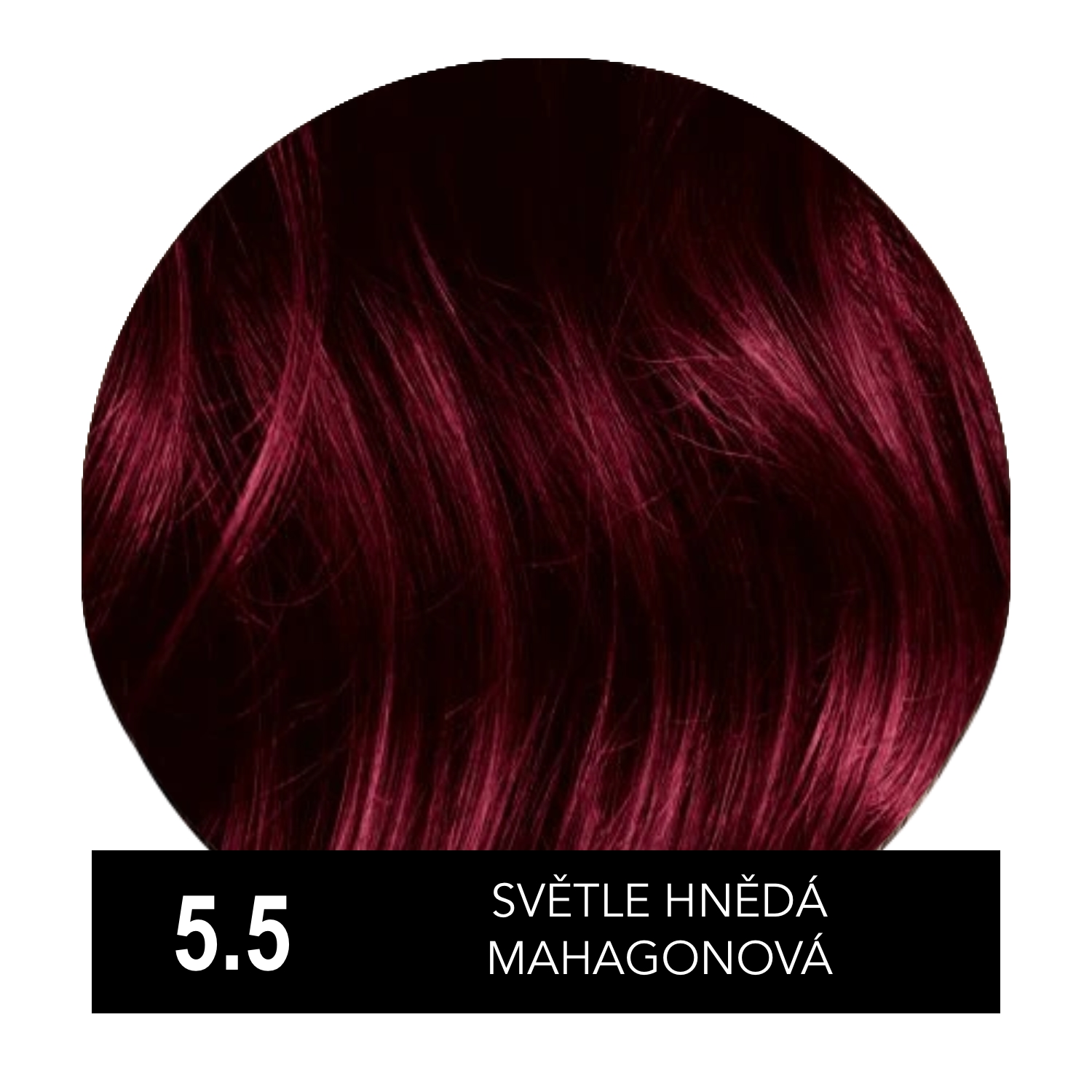 Hely Color permanentní barva na vlasy - světle hnědá mahagonová (5.5/5M) 60 ml