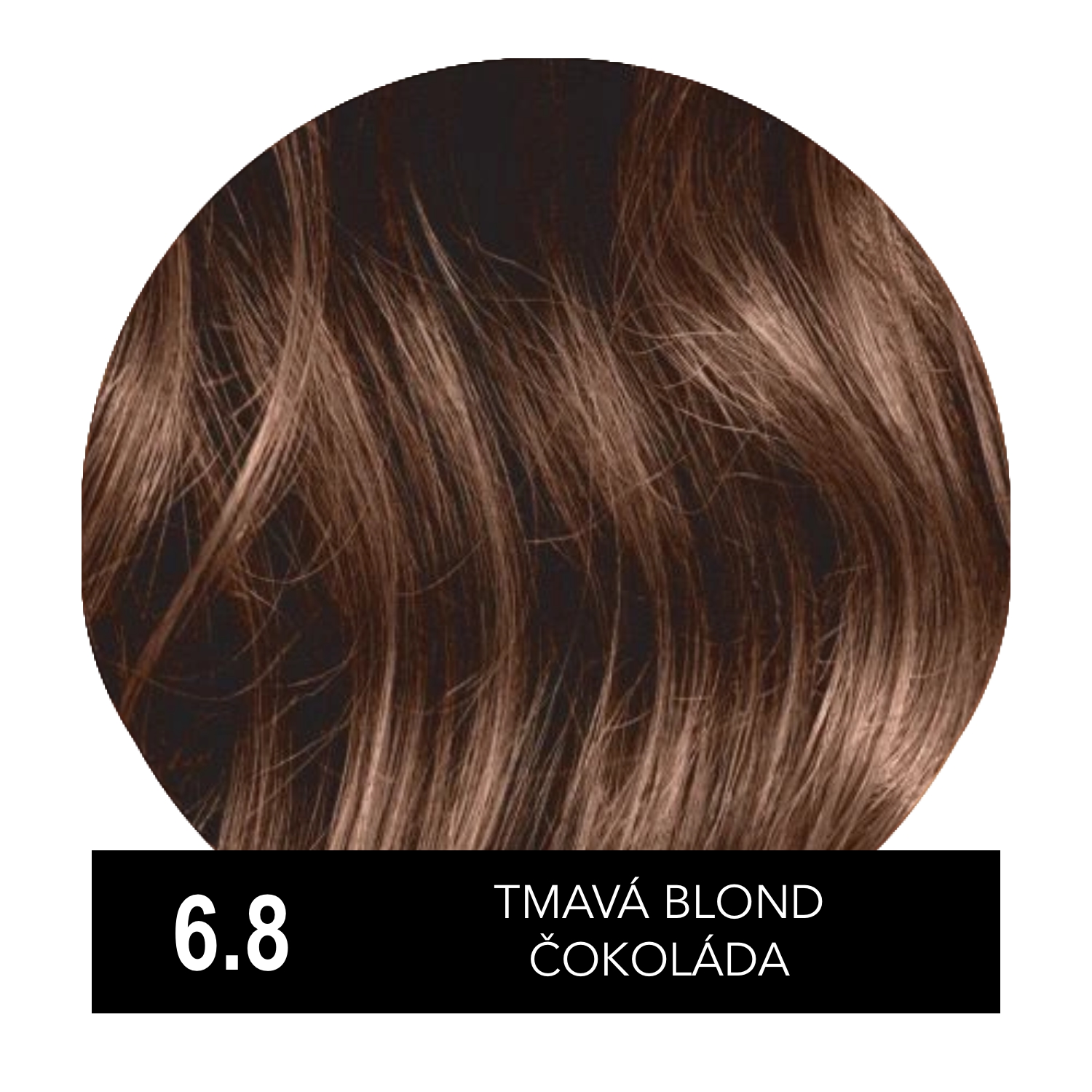 Hely Color permanentní barva na vlasy - tmavá blond čokoláda (6.8/6CH) 60 ml