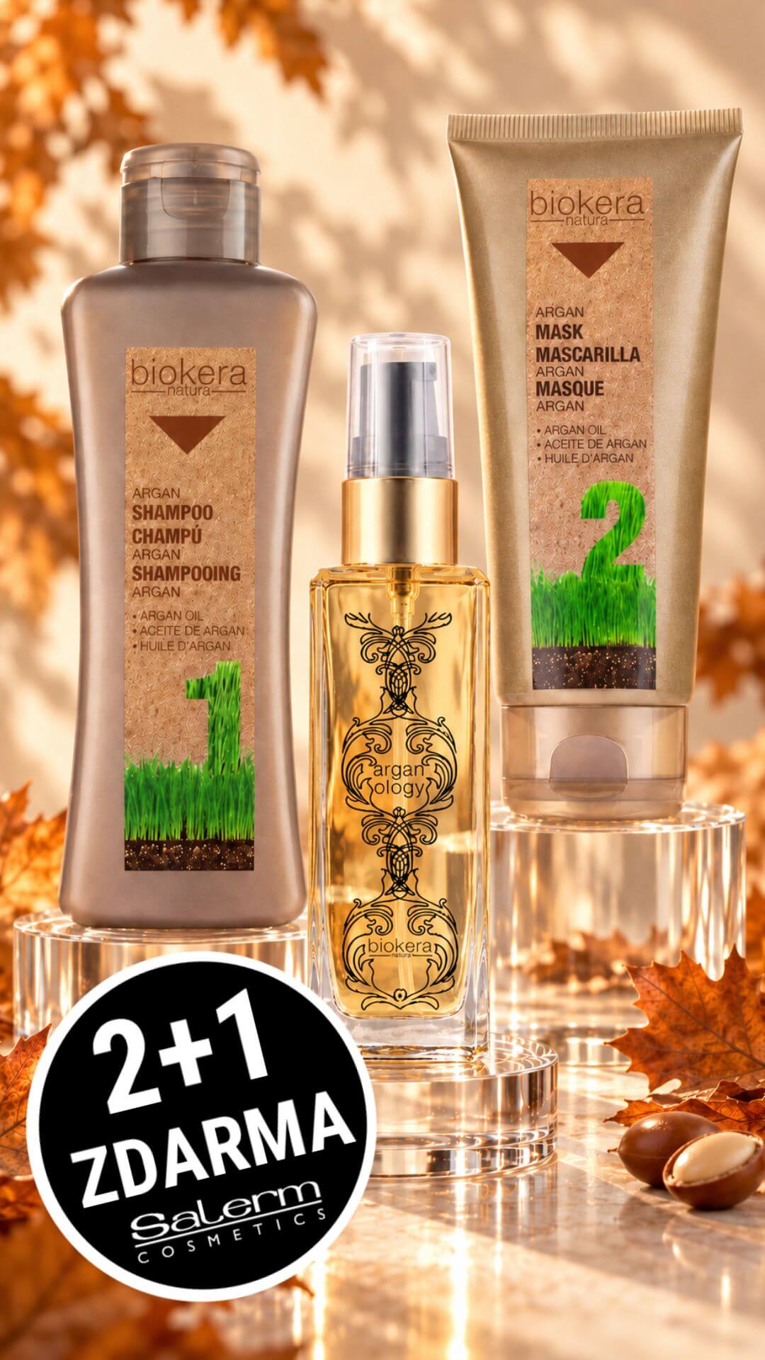 Biokera Argan kosmetická sada pro krásné vlasy