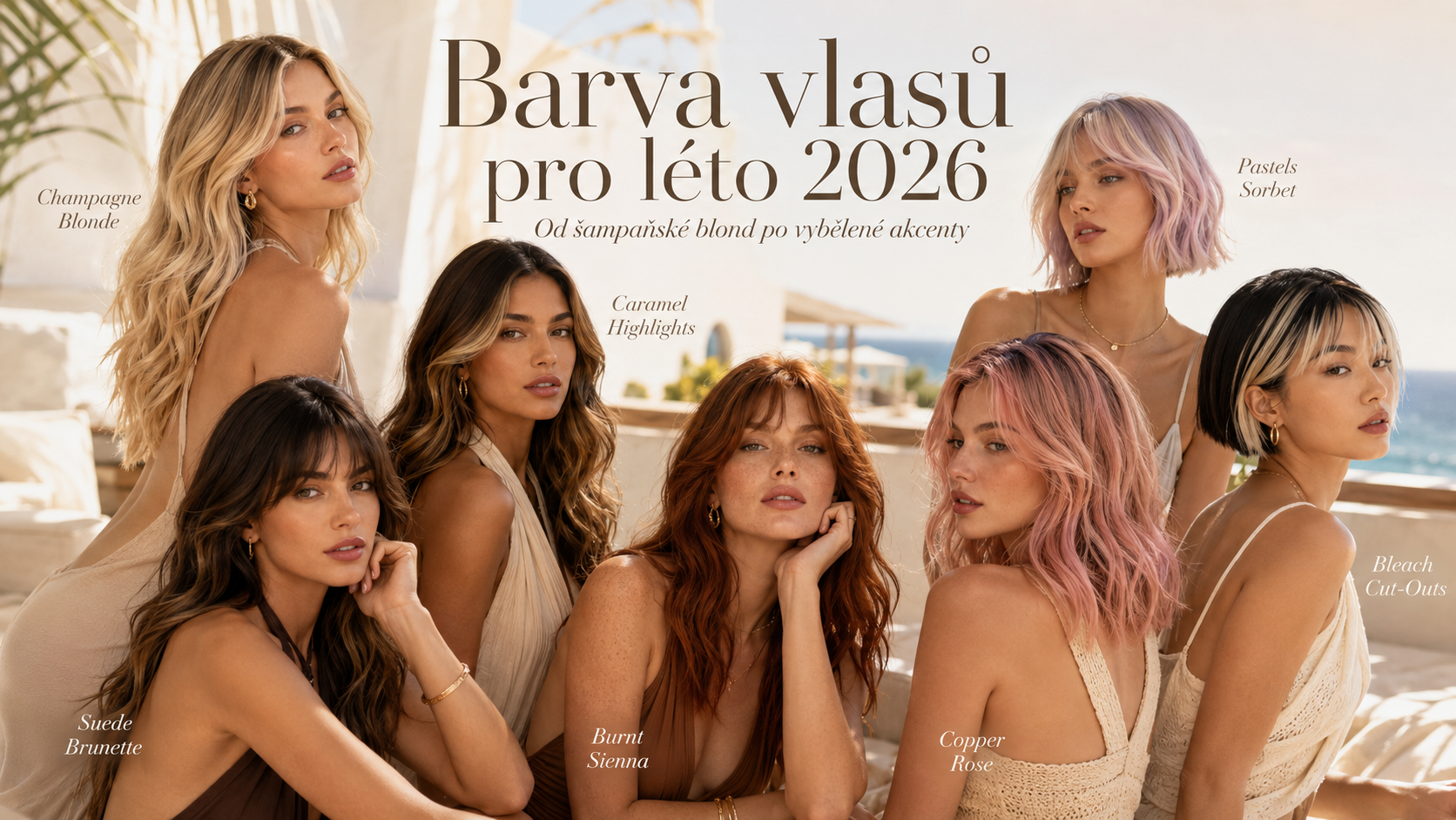 Trendy barvy vlasů pro léto 2026