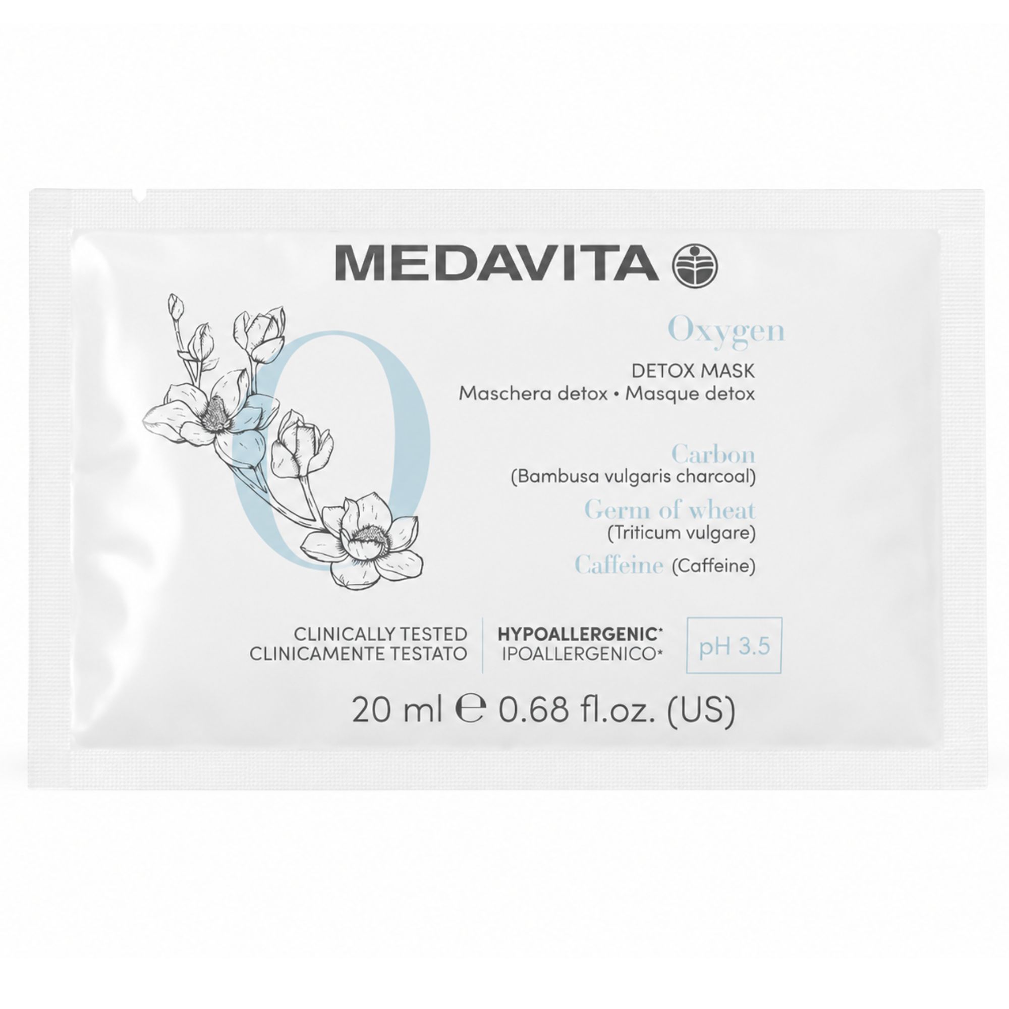 VZOREK MedaVita Oxygen okysličující a detoxikační maska na vlasy 20 ml