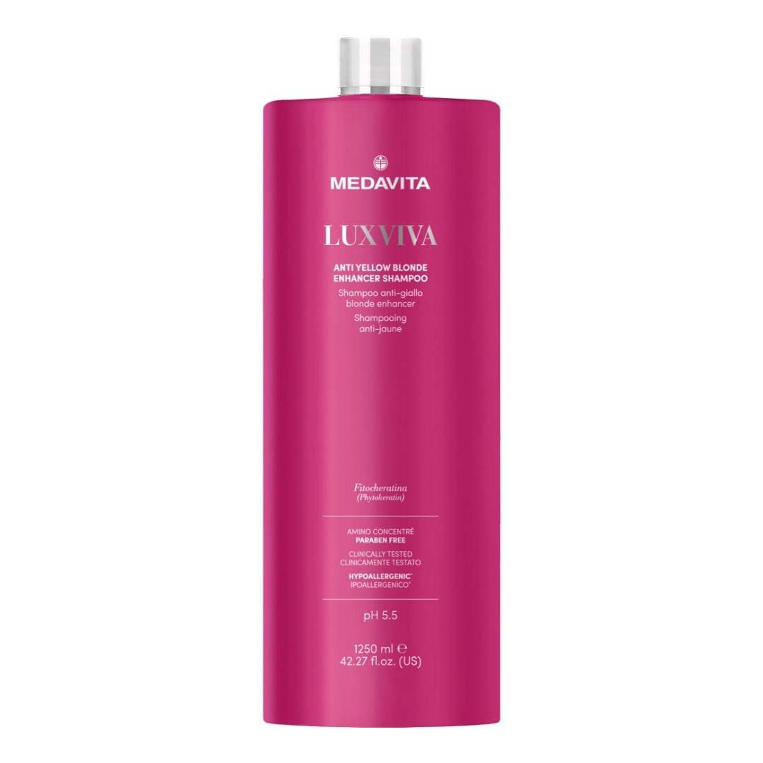 Medavita Luxviva Anti-Yellow šampon neutralizaci žlutých odlesků 1250 ml