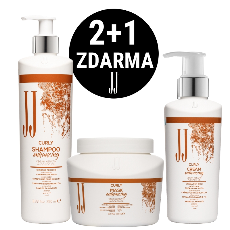 Akce 2+1 Zdarma! JJ Curly kosmetická sada pro vlnité vlasy