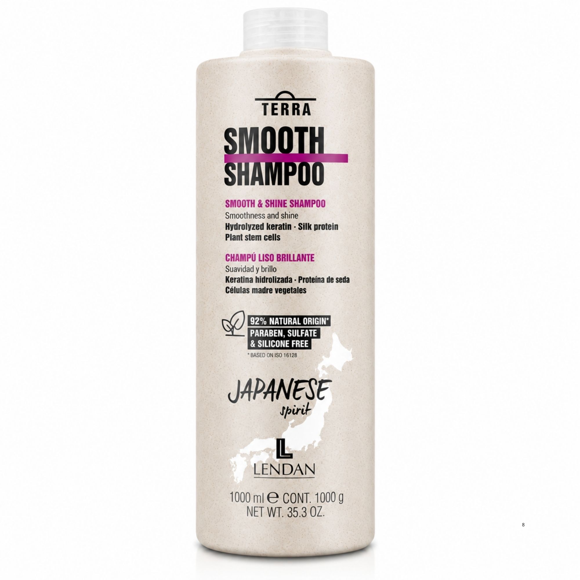 Lendan Terra Smooth uhlazující šampon pro krepaté vlasy 1000 ml