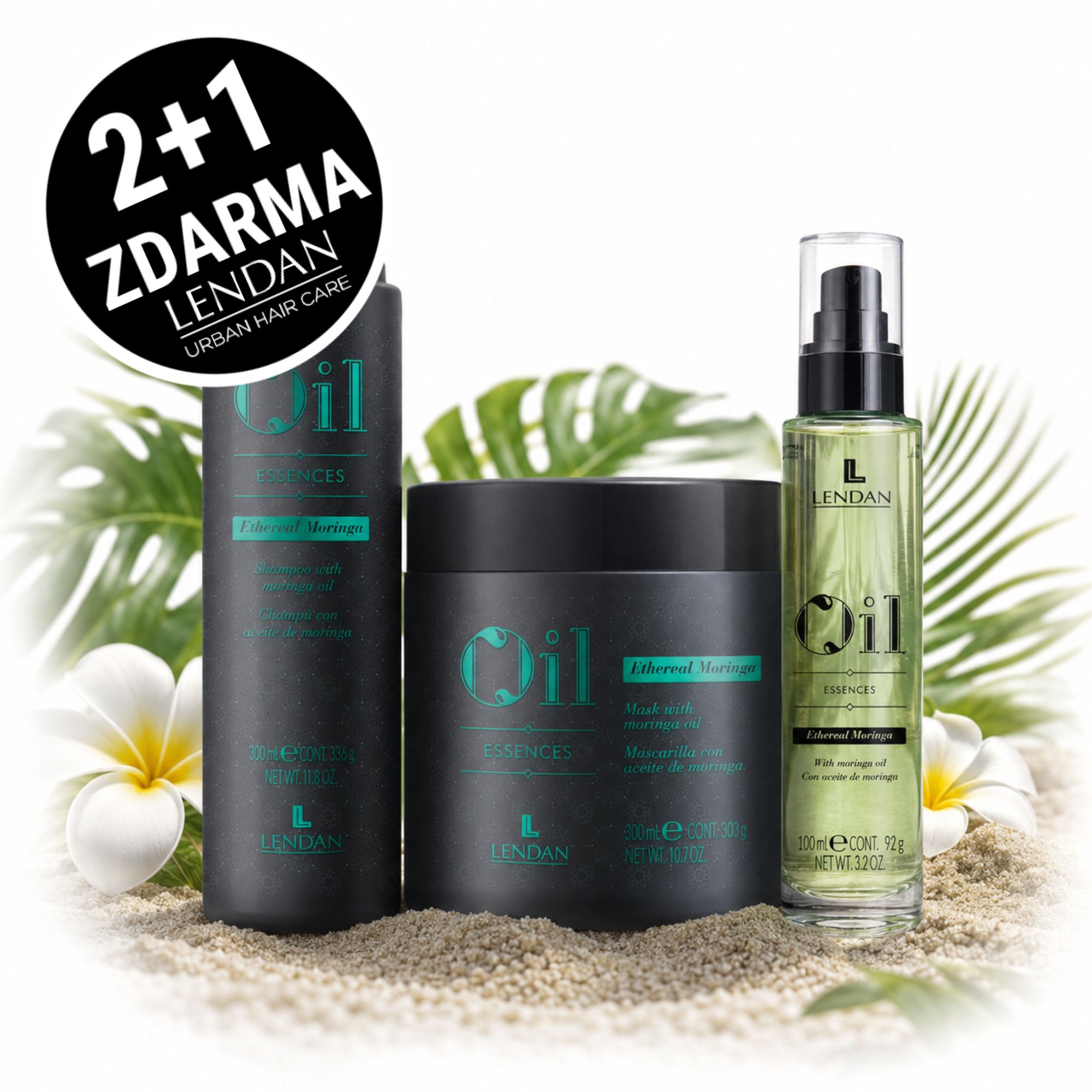 2+1 Zdarma! Lendan Ethernal Moringa kosmetická sada pro nádherné vlasy