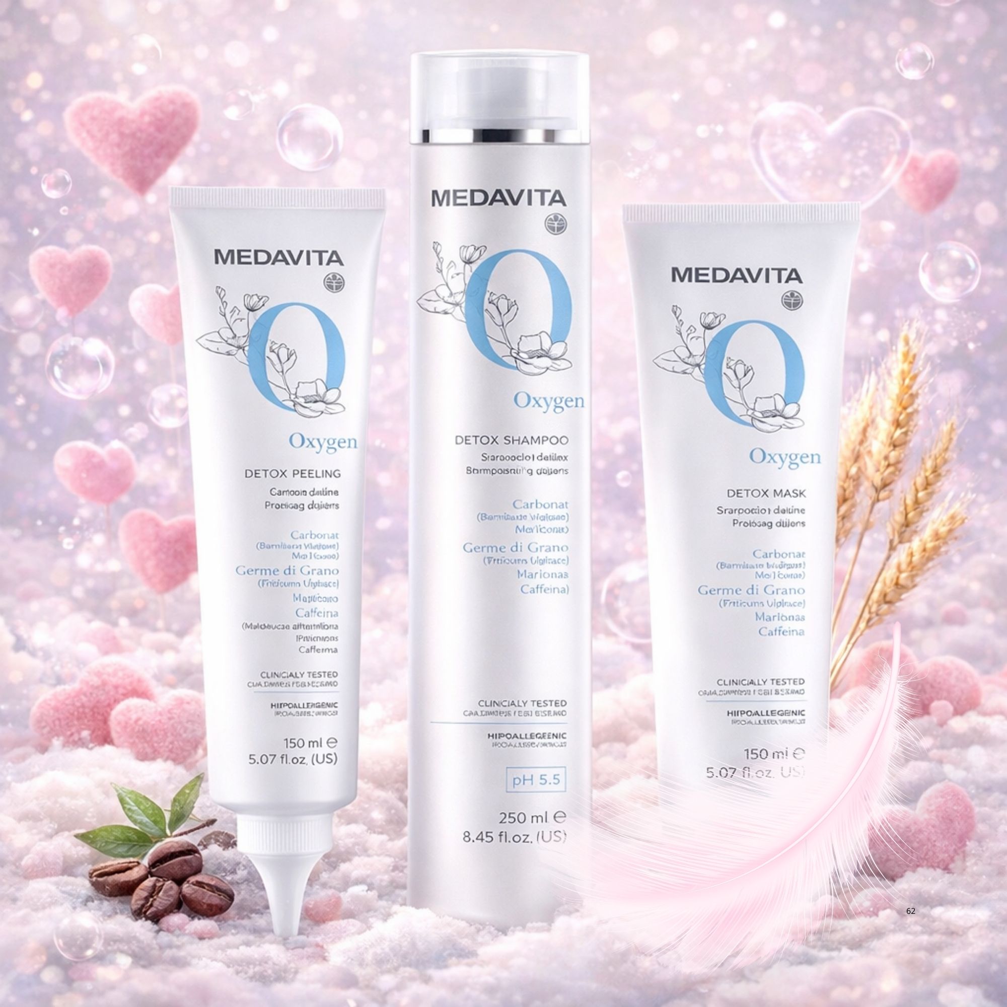 Medavita Oxygen kosmetická sada pro hloubkovou očistu a detox