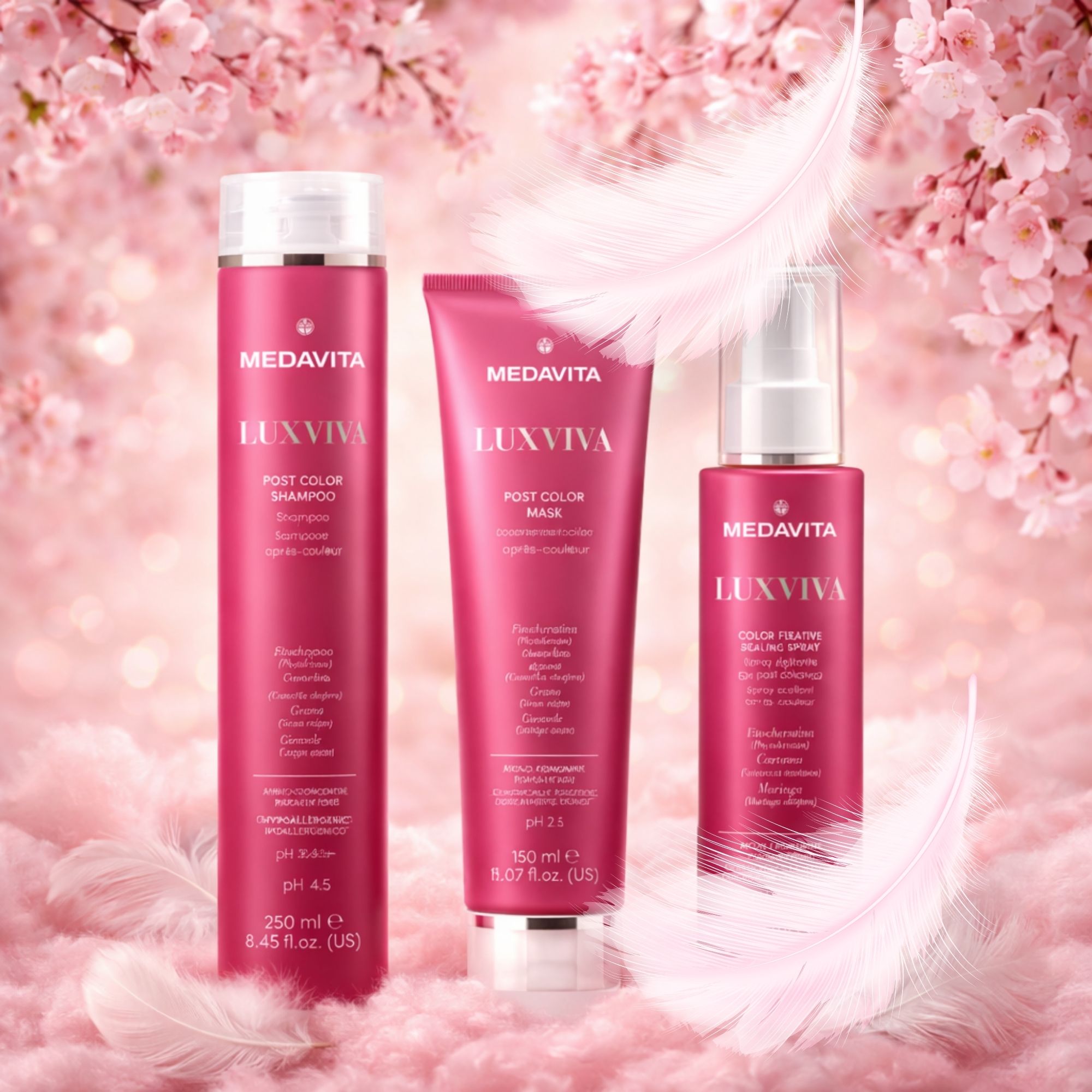 Medavita Luxviva kosmetické sada pro barvené vlasy