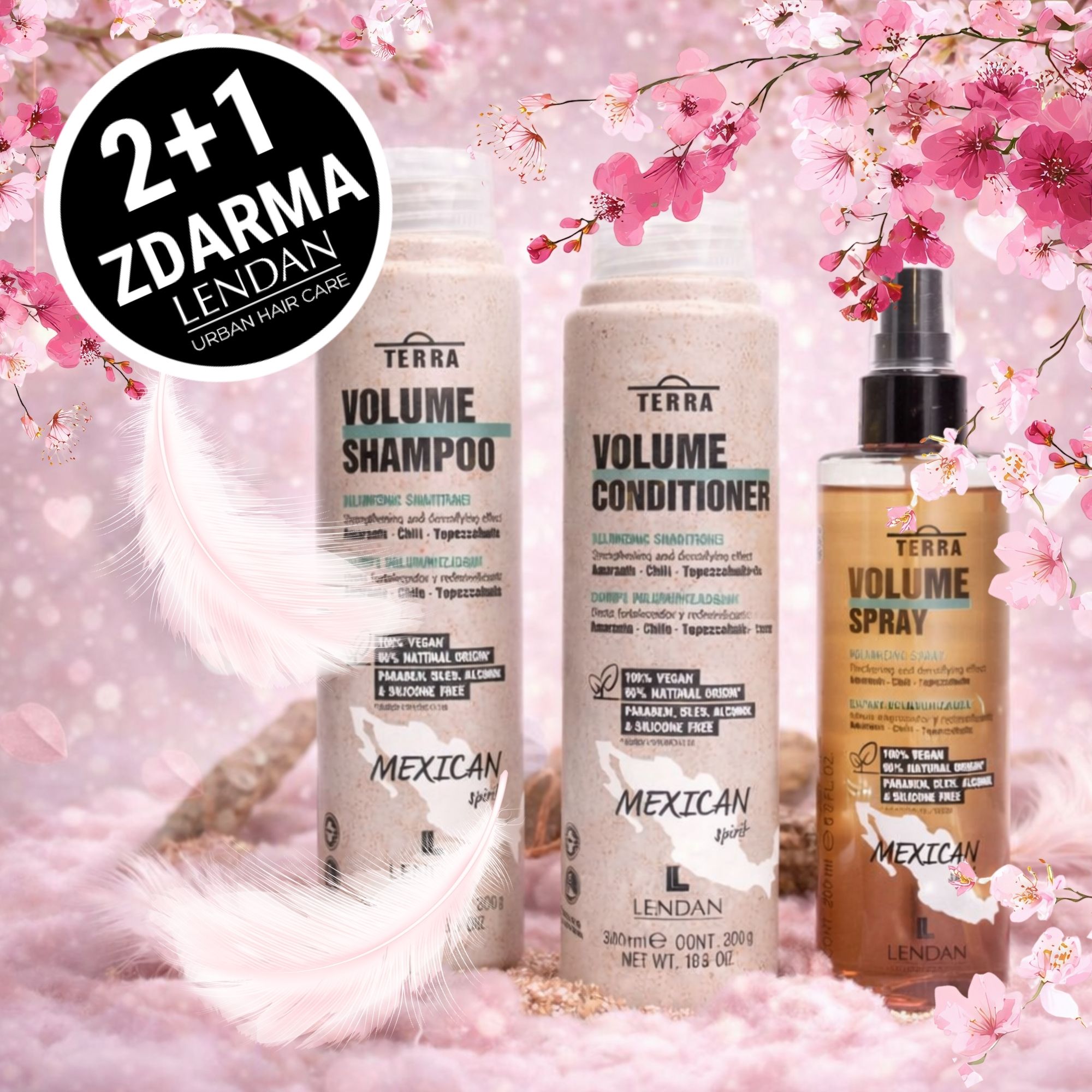 Lendan Terra Volume kosmetická sada pro objem vlasů