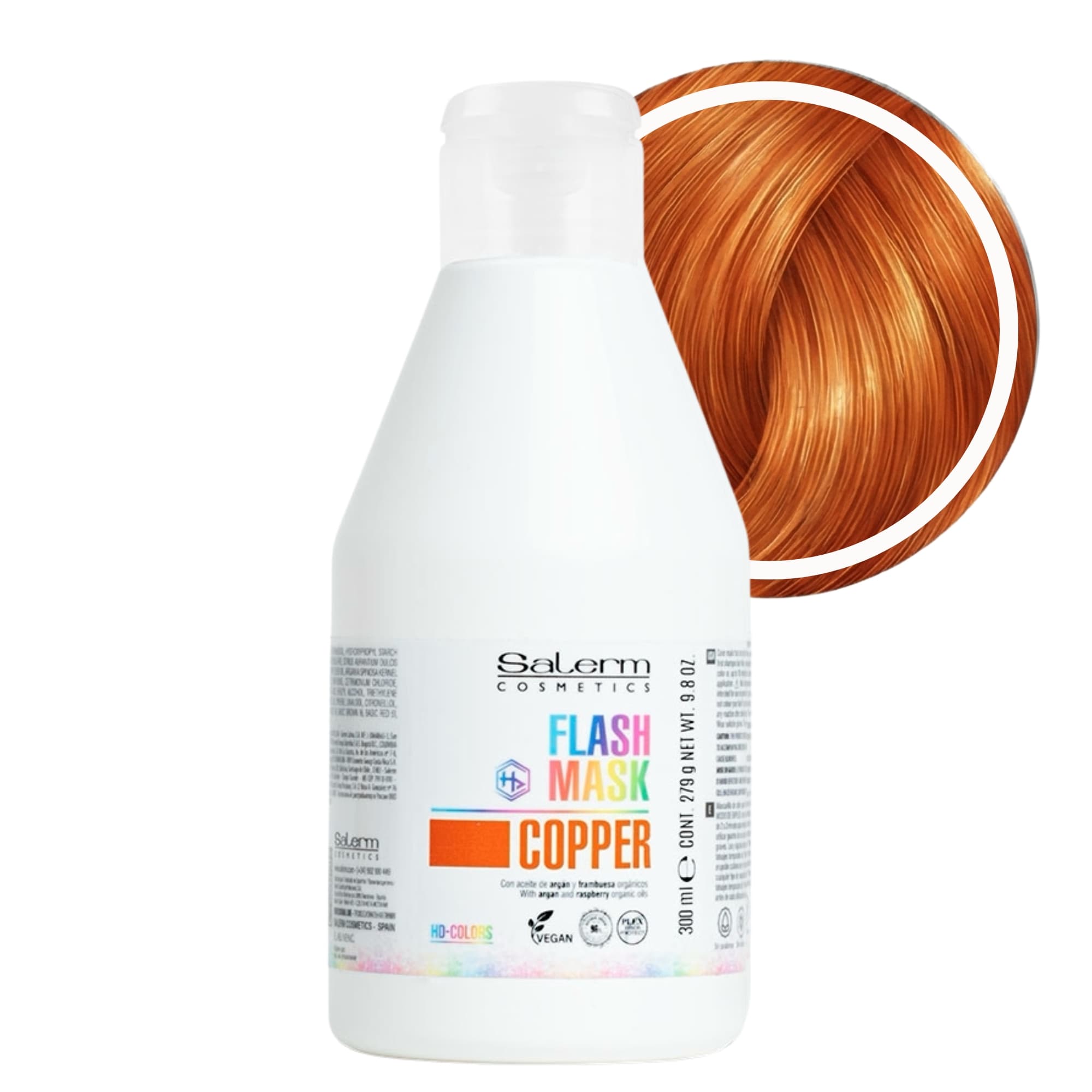 Salerm HD Colors Flash Mask barvicí maska měděná 300 ml