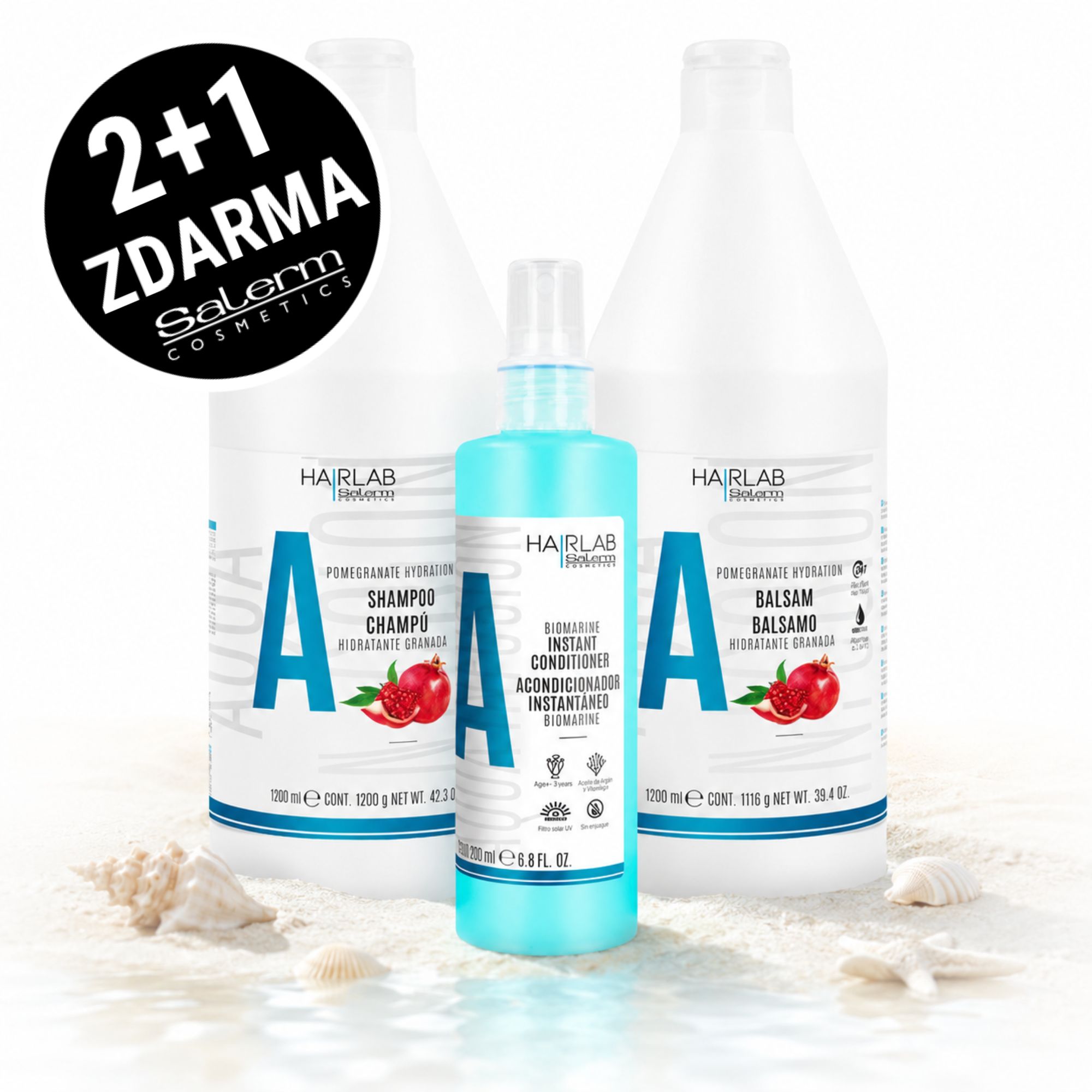 Salerm AQUA INFUSION sada pro suché a dehydratované vlasy