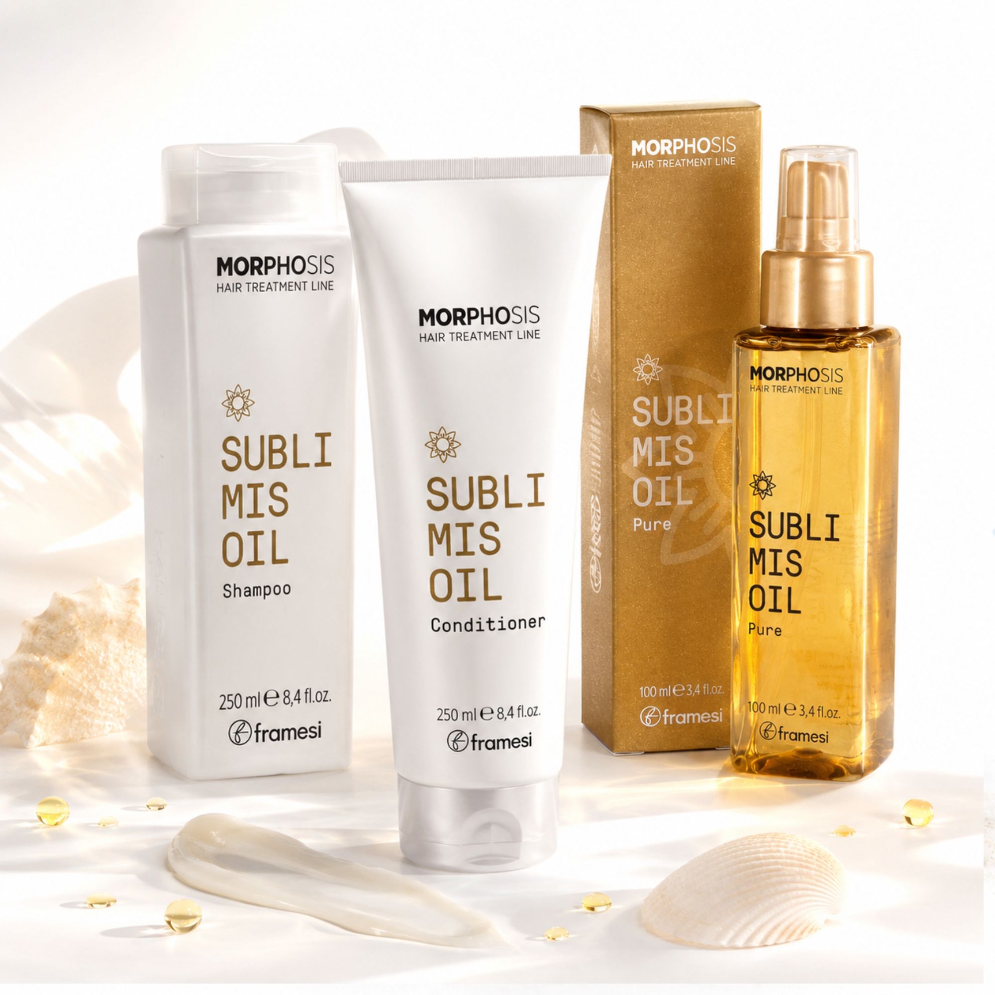 Framesi SUBLIMIS OIL kosmetická sada pro výživu a hydrataci vlasů