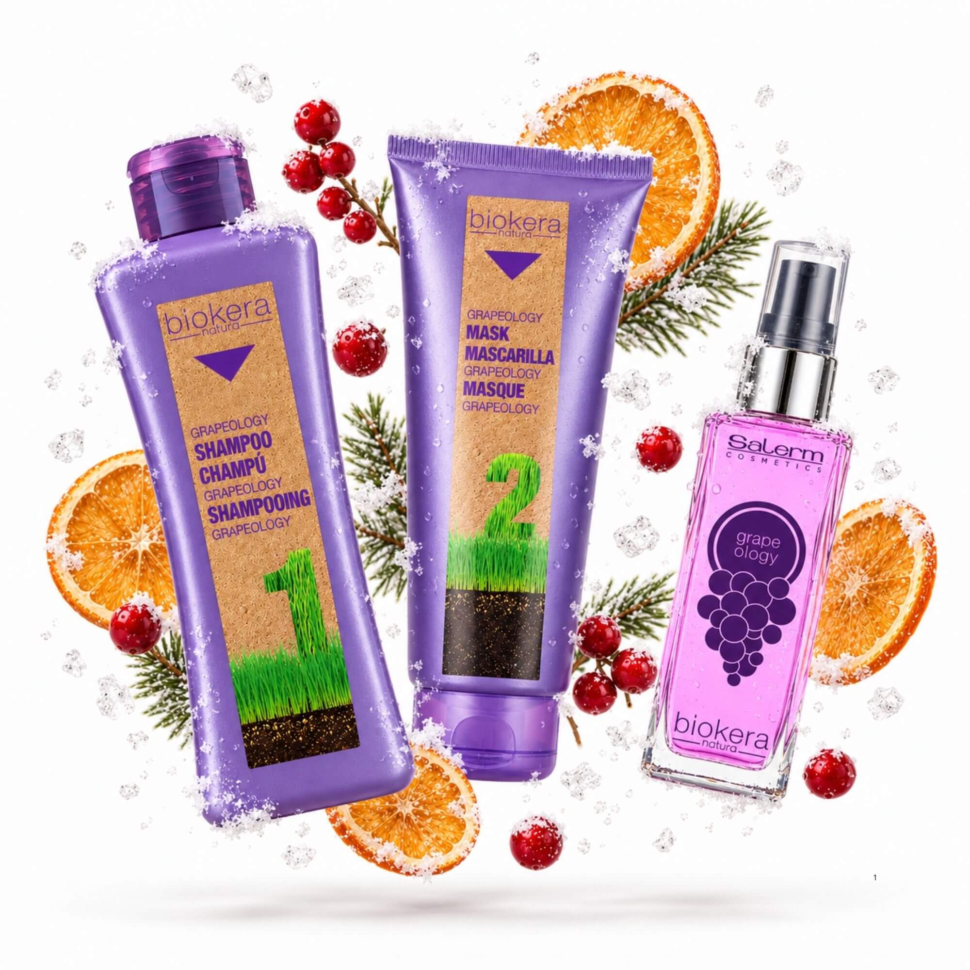 Salerm Biokera Grapeology kosmetická sada pro všechny typy vlasů