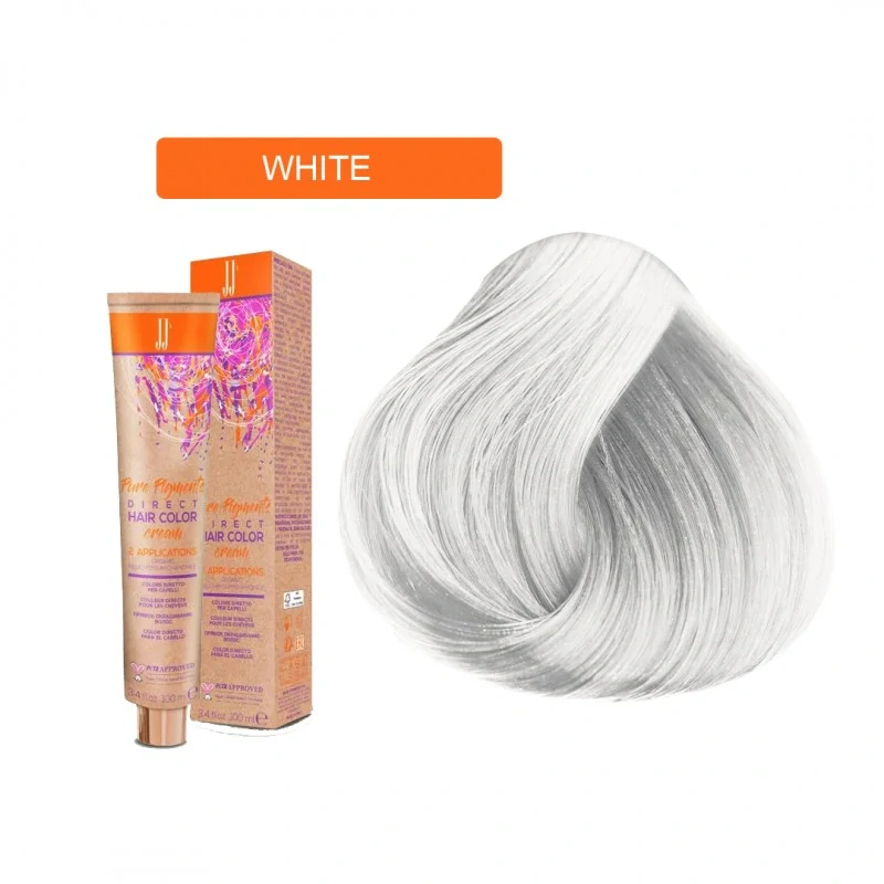 JJ's Direct White barva na vlasy bílá ledová 100 ml