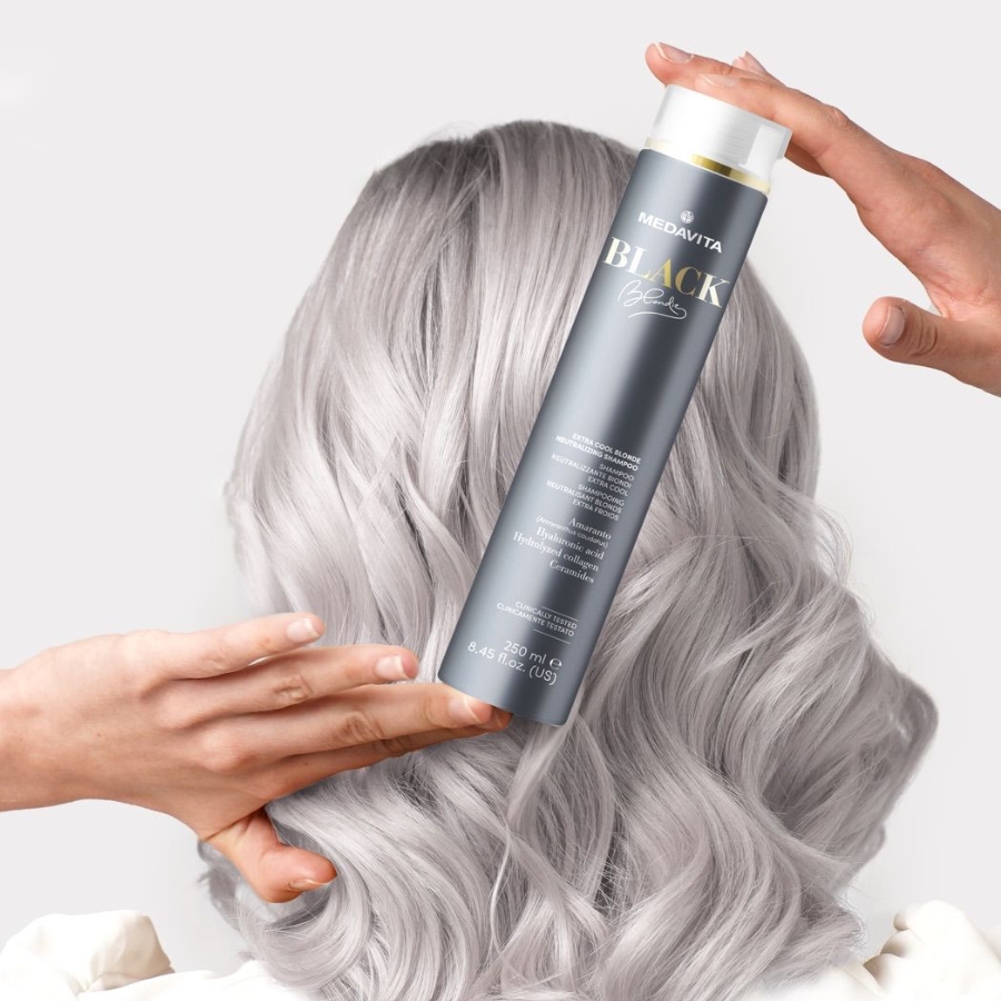 Medavita Blondie Black šampón pro extra studenou blond 750 ml