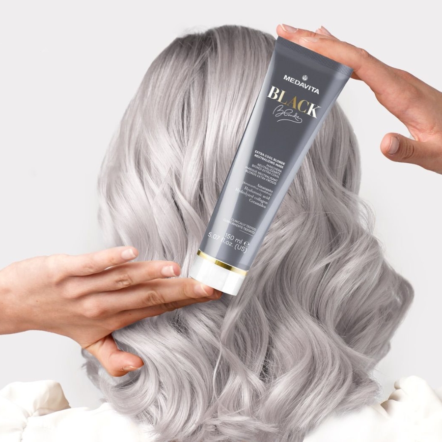 Medavita Blondie Black maska pro extra studenou blond 750 ml