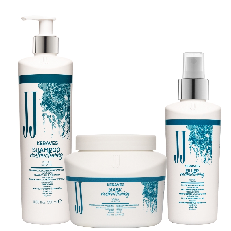 2+1 Zdarma! JJ Keraveg kosmetická sada pro obnovu vlasů