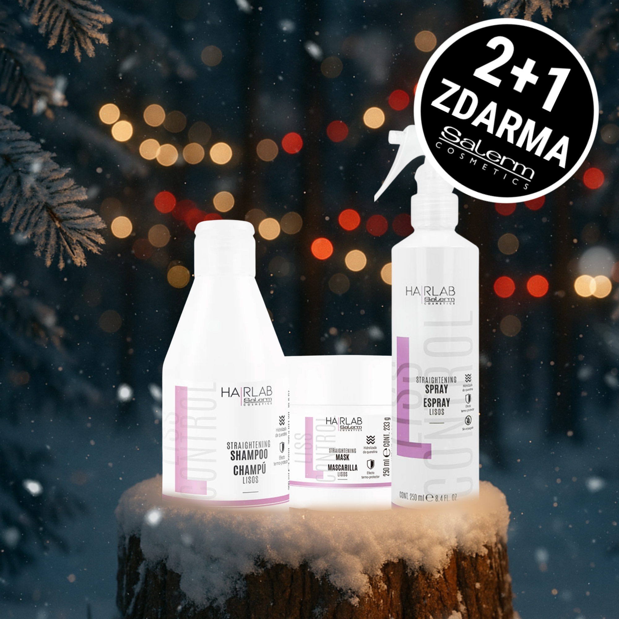 Salerm LISS CONTROL sada proti krepatění vlasů