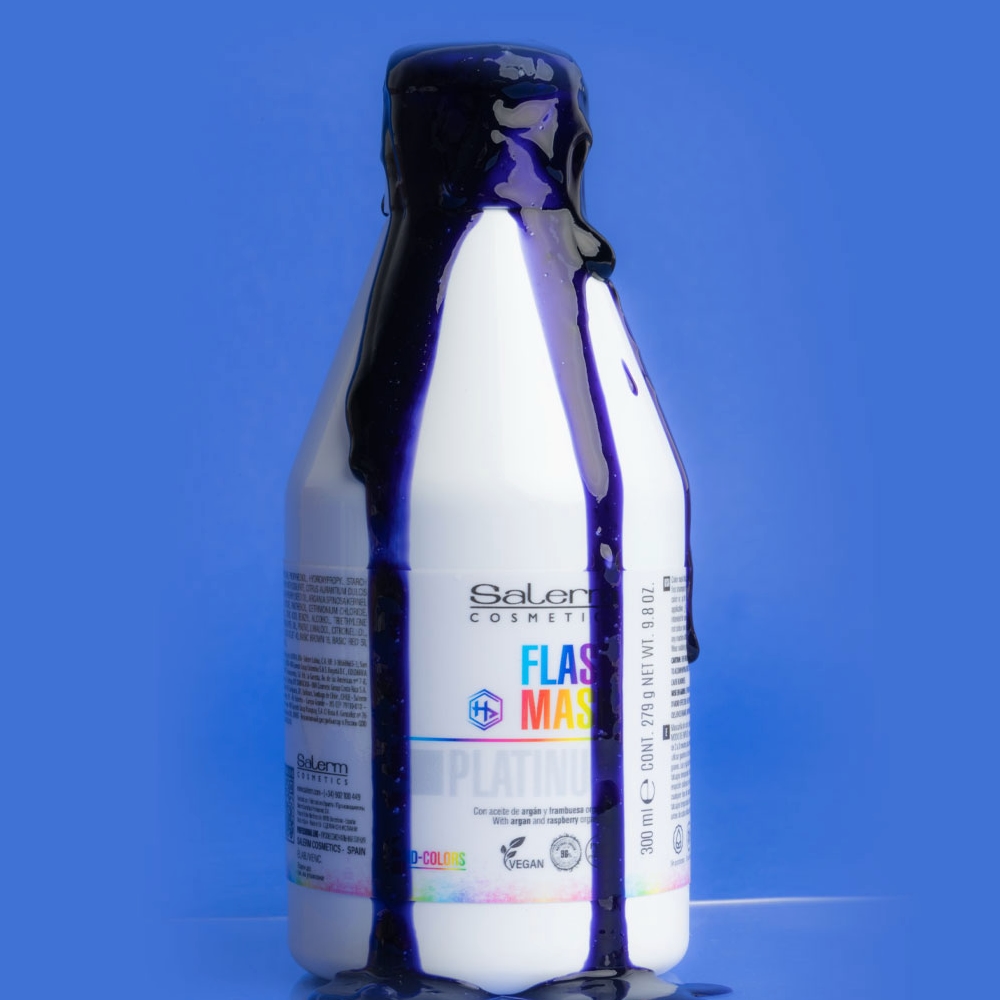 Salerm HD Colors Flash Mask barvicí maska platinová 300 ml