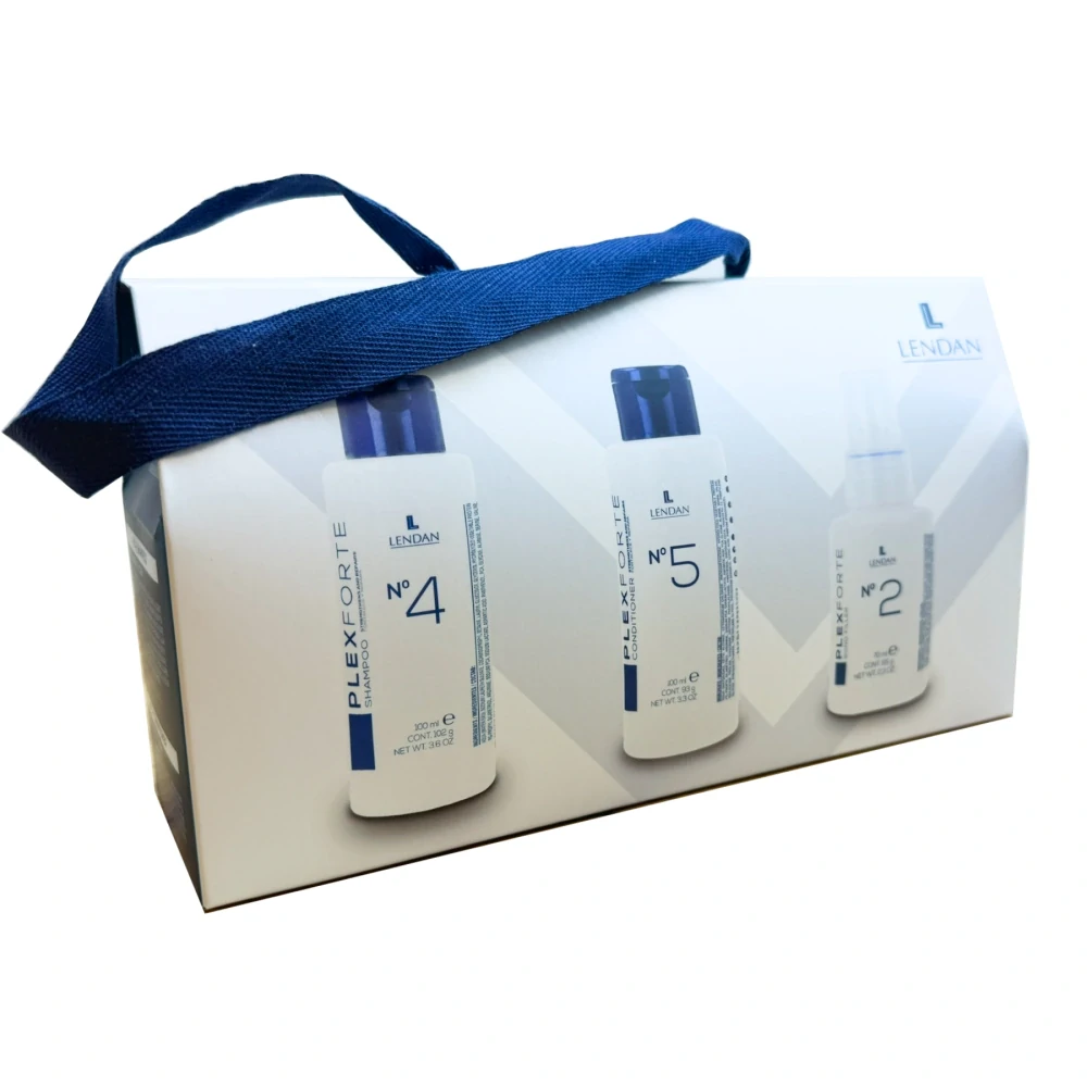Lendan PlexForte cestovní kosmetická sada pro poškozené vlasy