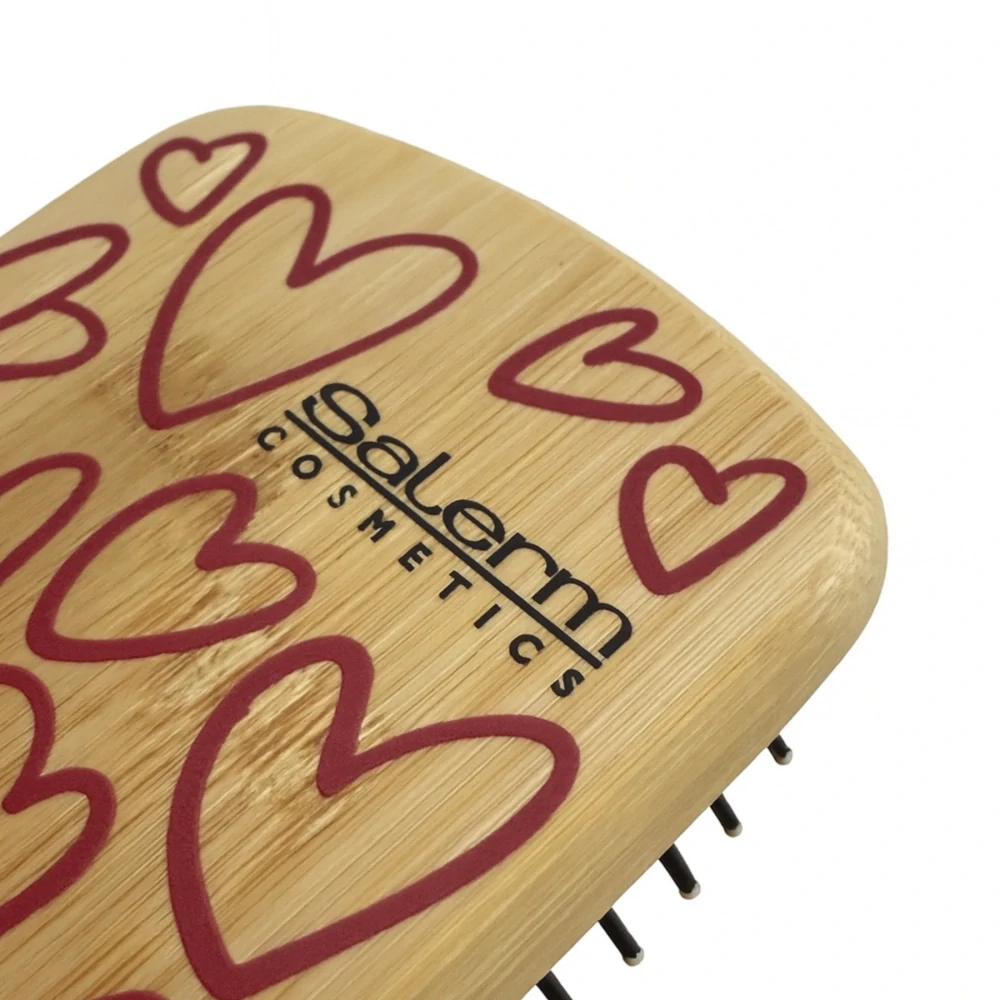Salerm Bamboo Brush velký plochý hranatý kartáč
