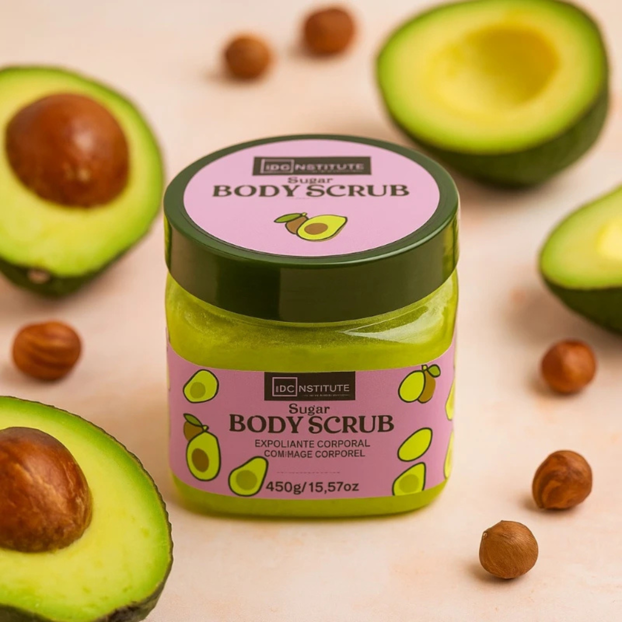 IDC Skin Food cukrový tělový scrub Avocado & Jojoba 470 g