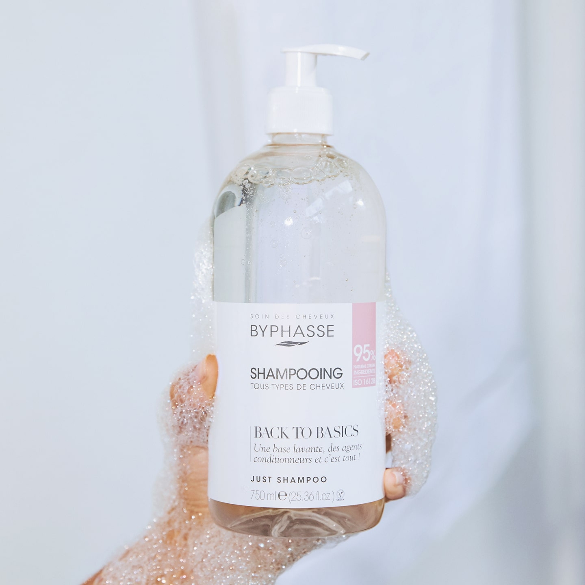 Byphasse Back to Basics Just Shampoo šampon pro všechny typy vlasů 750 ml