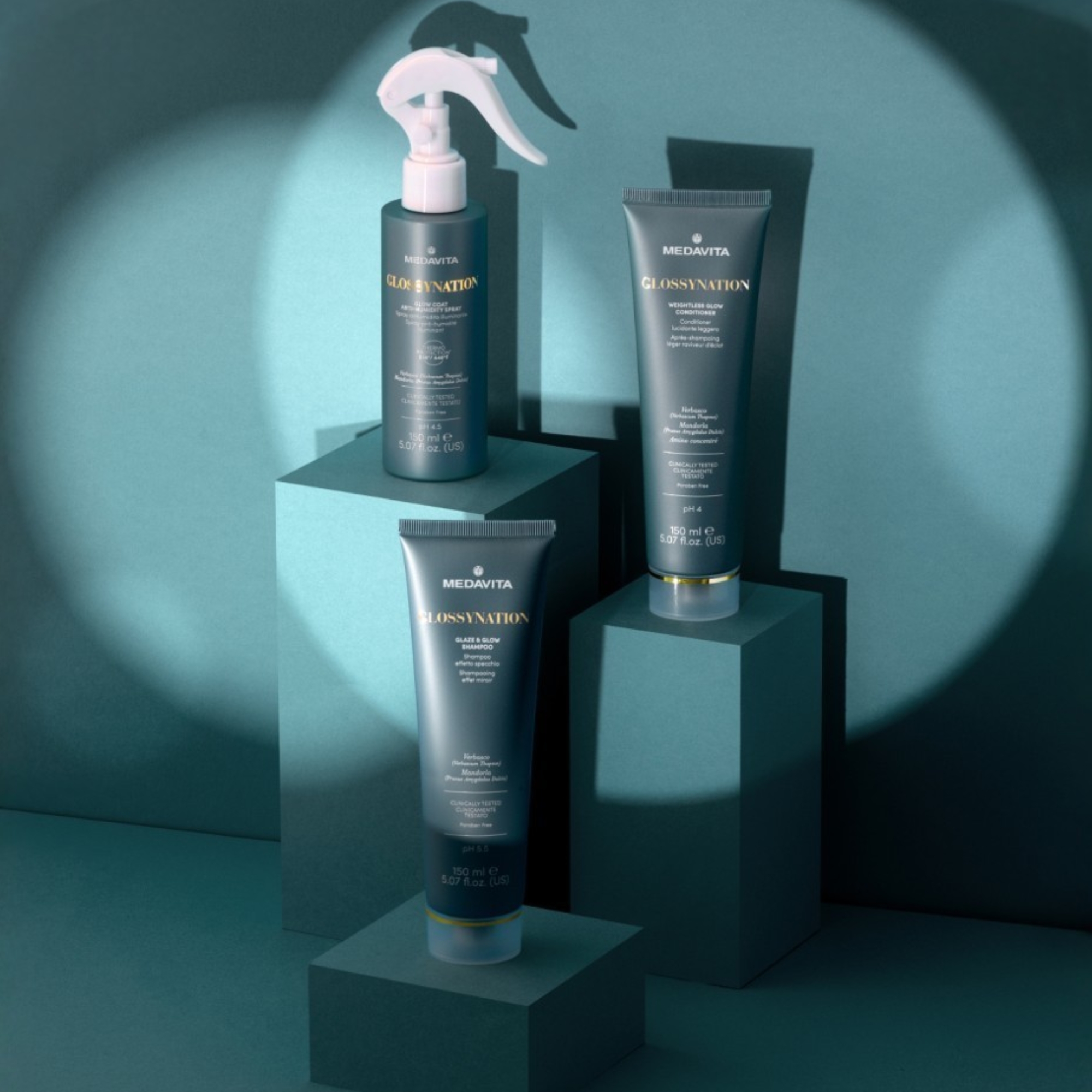 Medavita Glossynation dárková sada pro laminaci vlasů a zrcadlový lesk