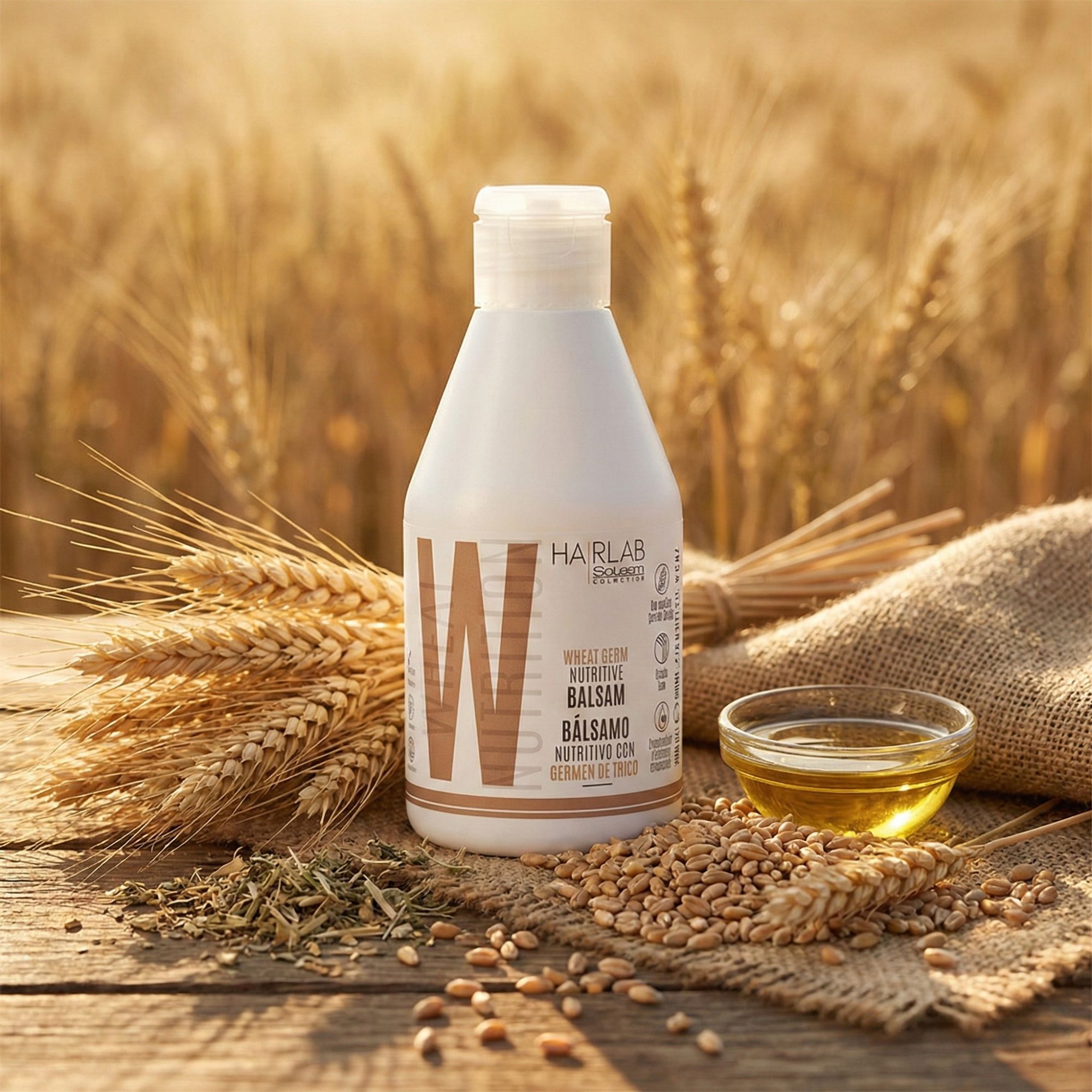 Salerm WHEAT NUTRITION vyživující balzám pro suché vlasy 600 ml