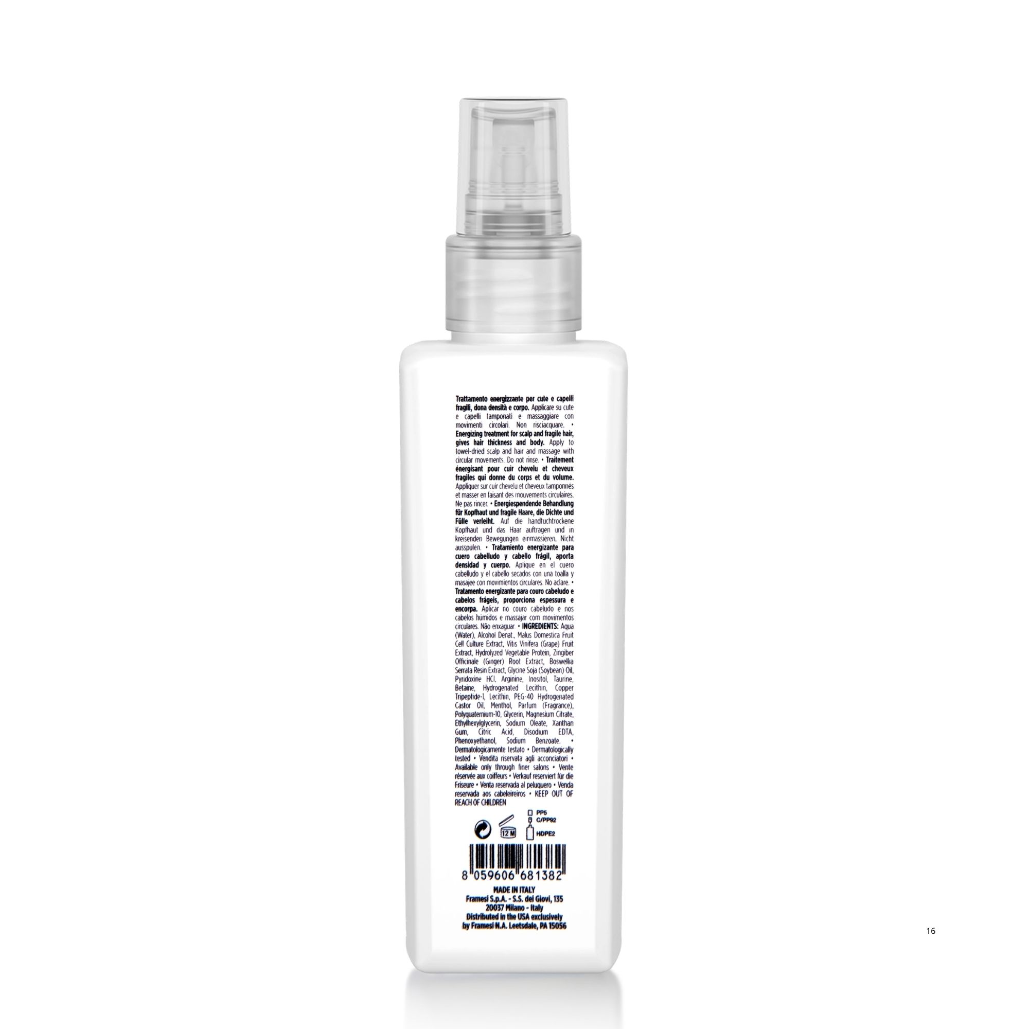 Framesi REINFORCING energizující ampule pro podporu růstu vlasů 12 x 7 ml