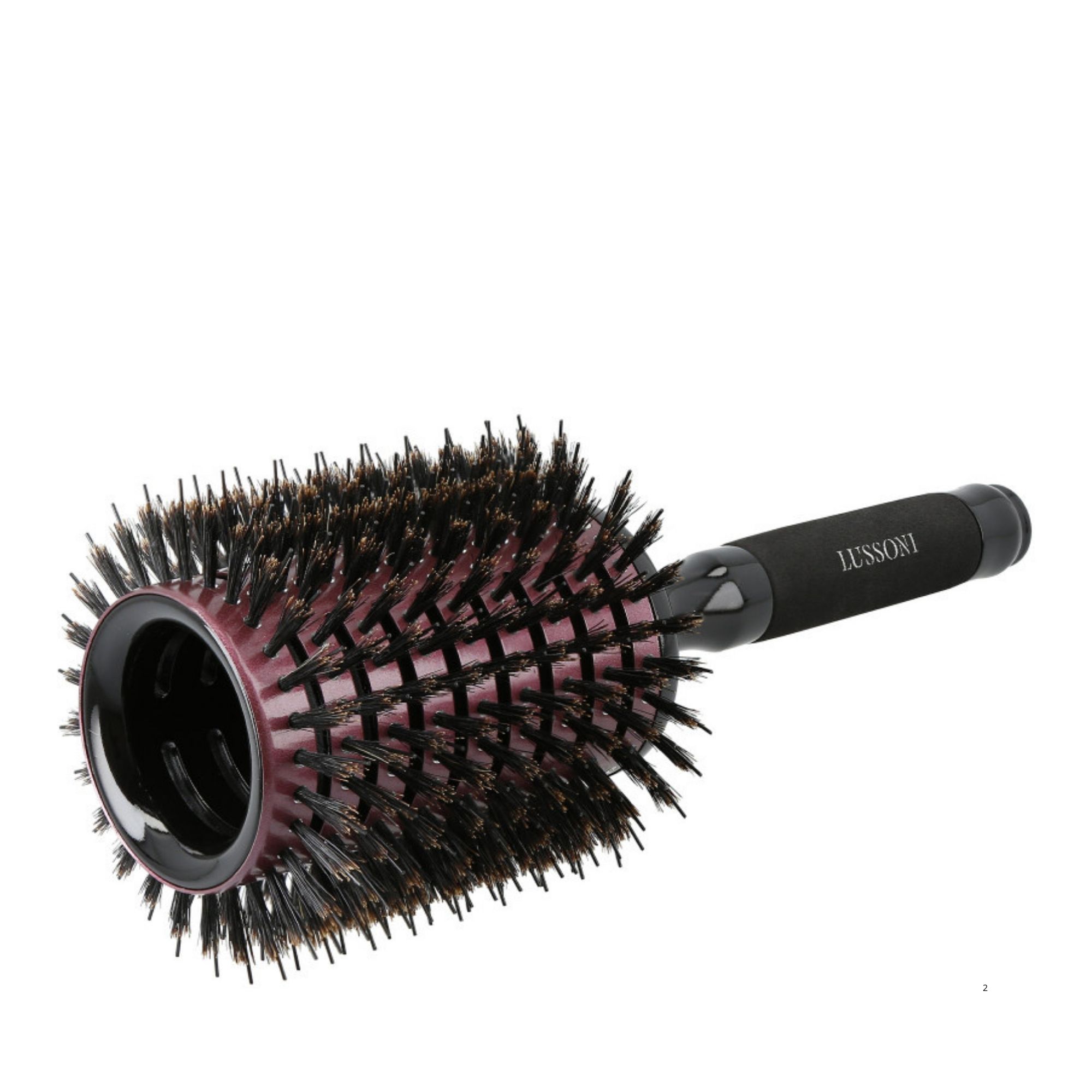 LUSSONI Natural Style kulatý kartáč s kančími štetinami 65 mm