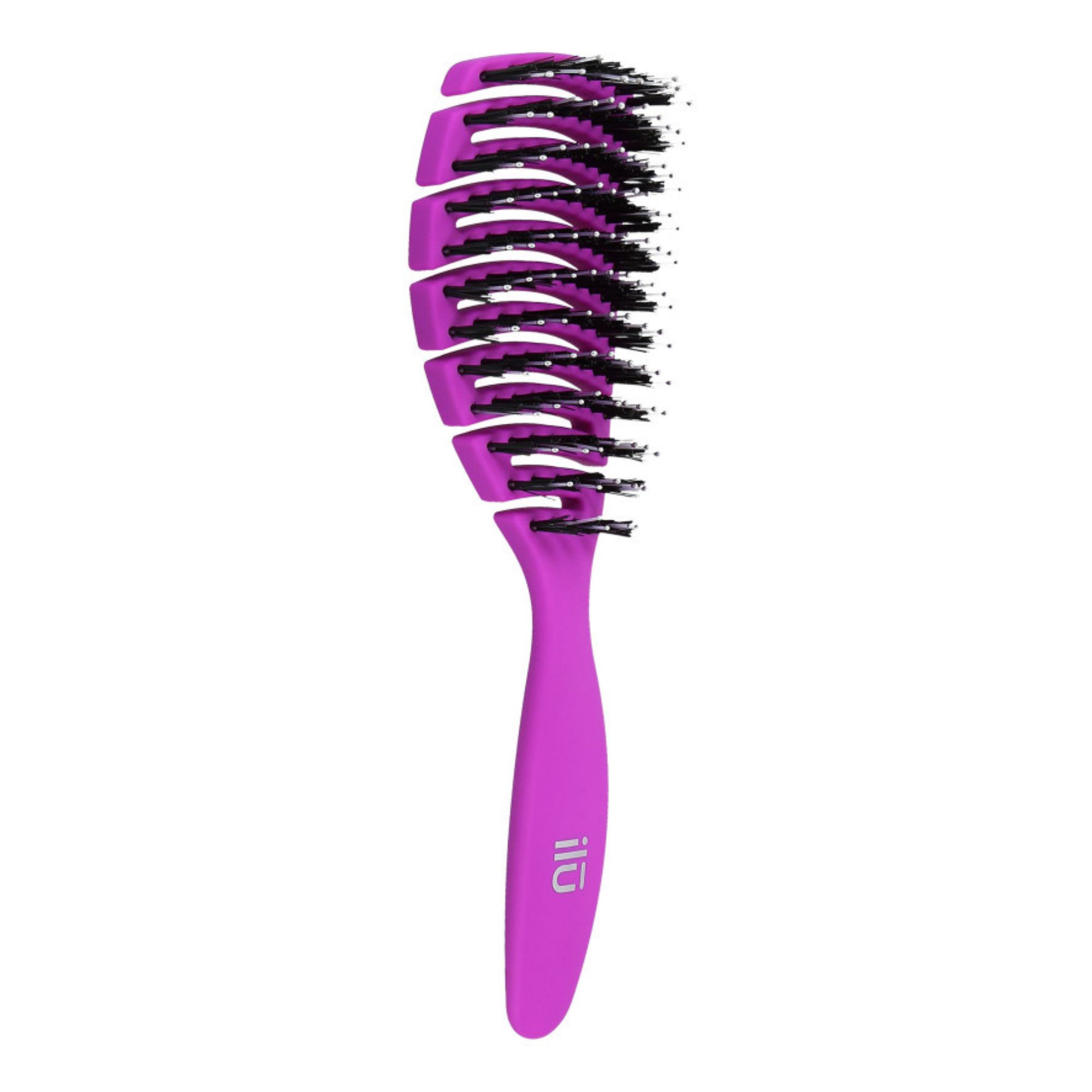 Ilū My Happy Color Flexible Vent plochý kartáč na vlasy fialový