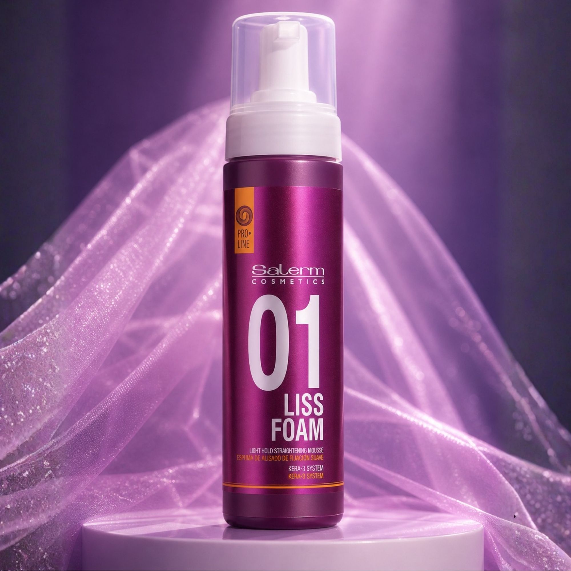 Salerm Pro.Line 01 Liss Foam pěna pro vyhlazení vlasů 200 ml