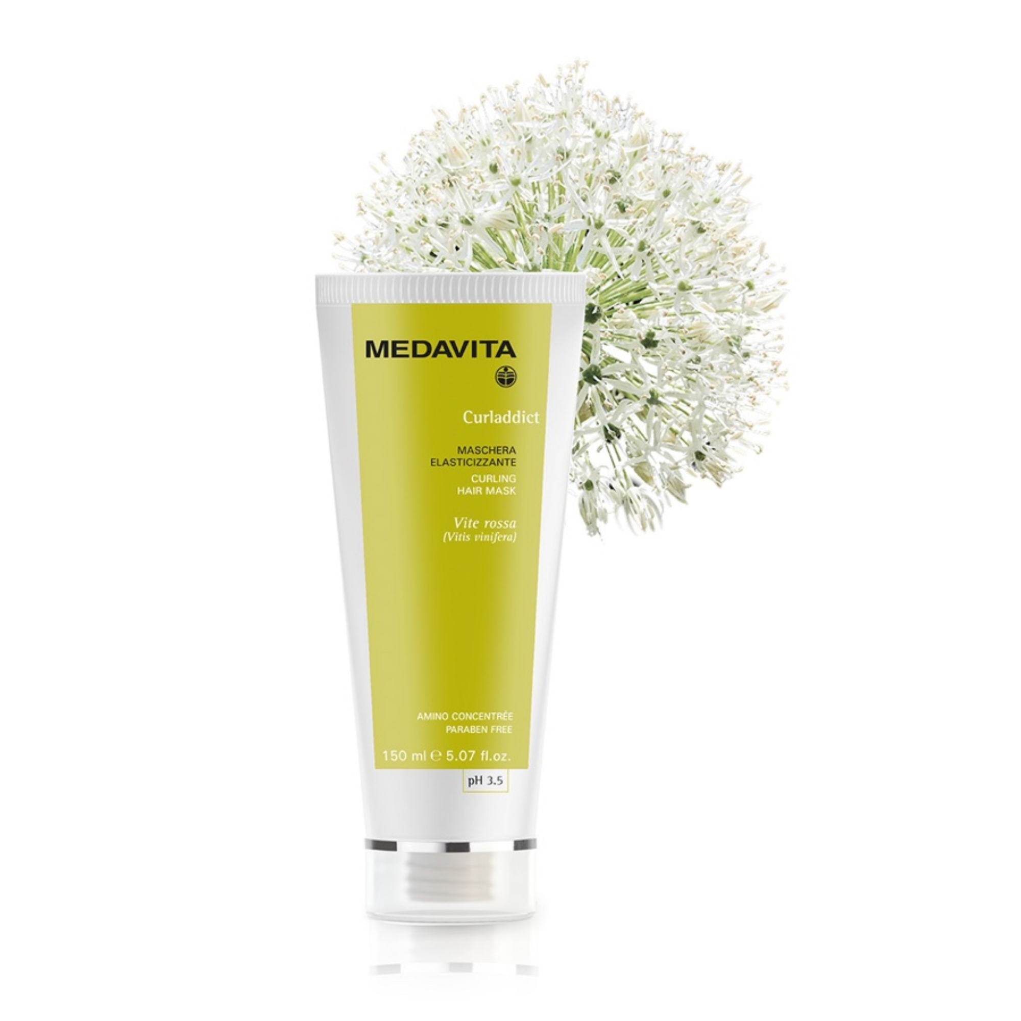 MedaVita Curladdict maska pro elastičnost vlasů pH 3,5 150 ml