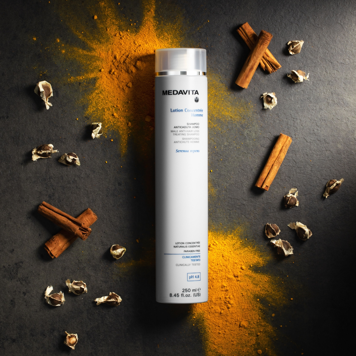 MedaVita Lotion Concentree Homme šampón proti vypadání pro muže 250 ml