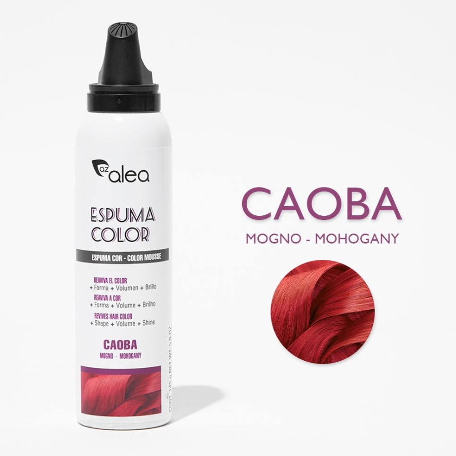 Alea Espuma Color barevná tužící pěna na vlasy MAHAGON 150 ml