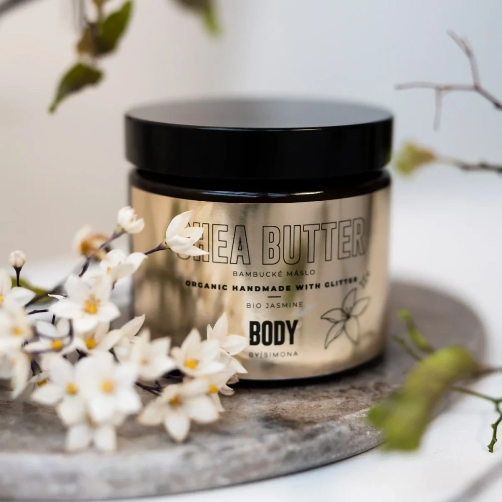 Body by Simona Bio Jasmine bambucké máslo pro oslnivý lesk 250 ml