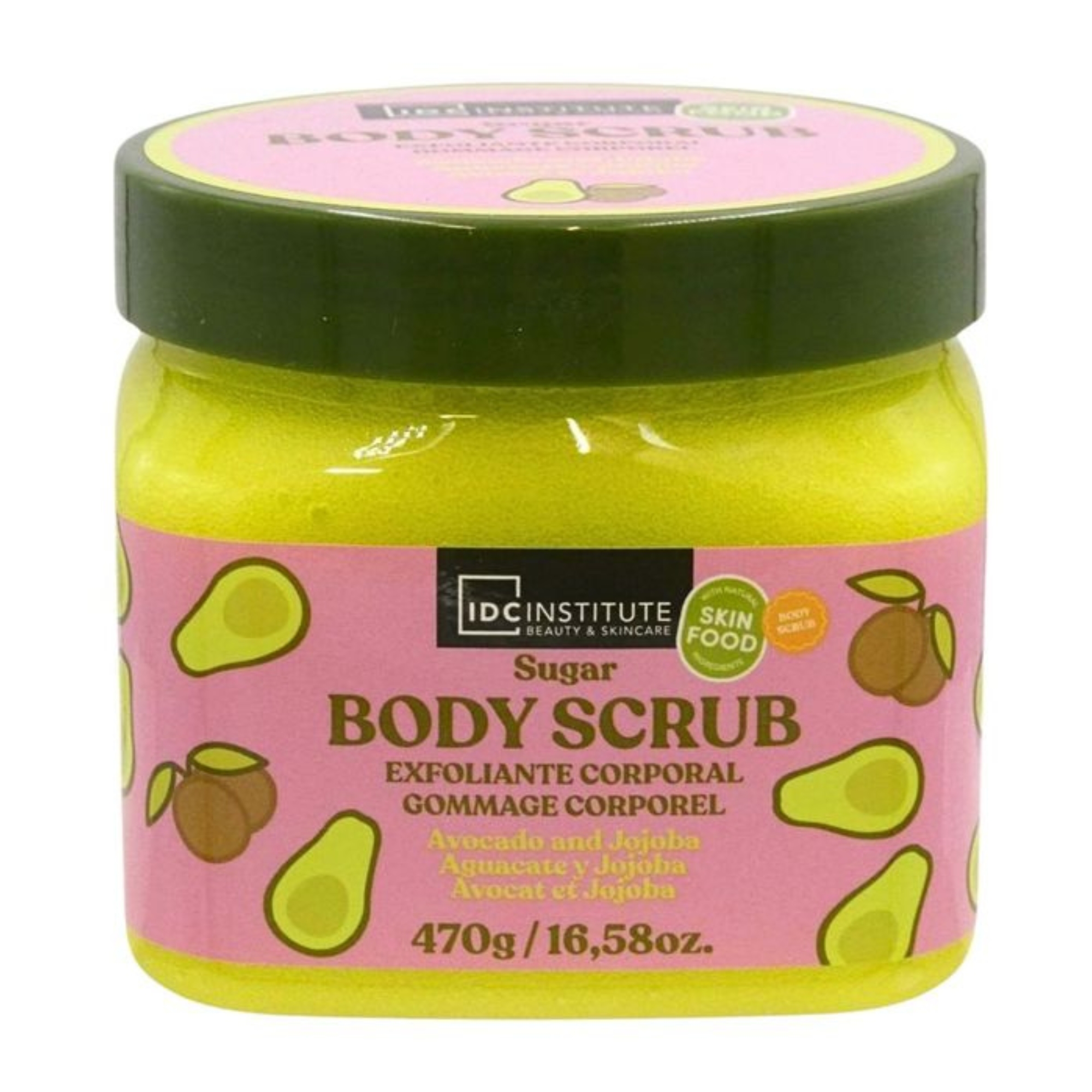 IDC Skin Food cukrový tělový scrub Avocado & Jojoba 470 g