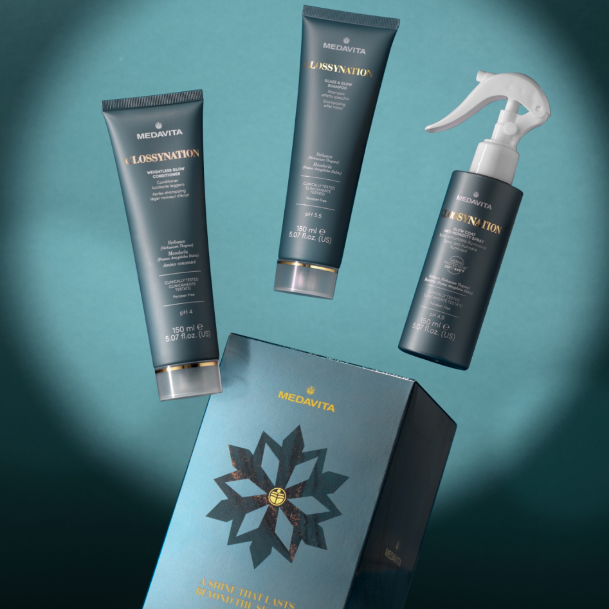 Medavita Glossynation dárková sada pro laminaci vlasů a zrcadlový lesk