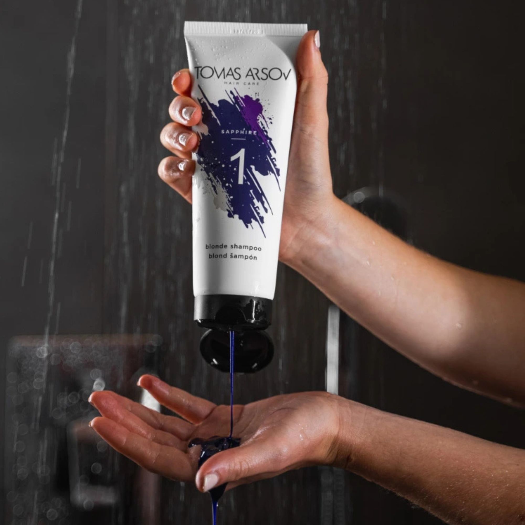 Tomas Arsov SAPPHIRE šampon pro blond vlasy 1000 ml