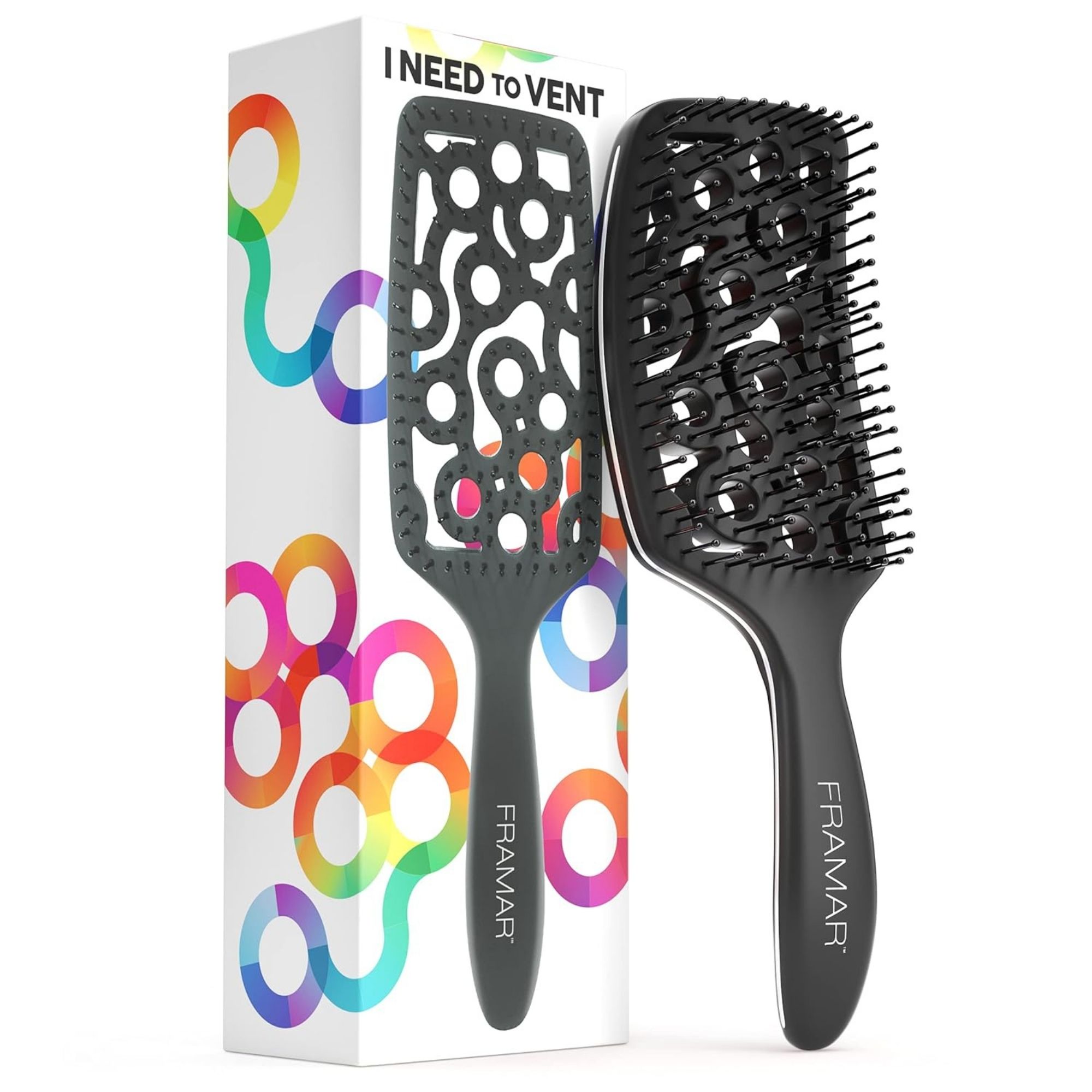Framar Vent Brush Black kartáč na vlasy