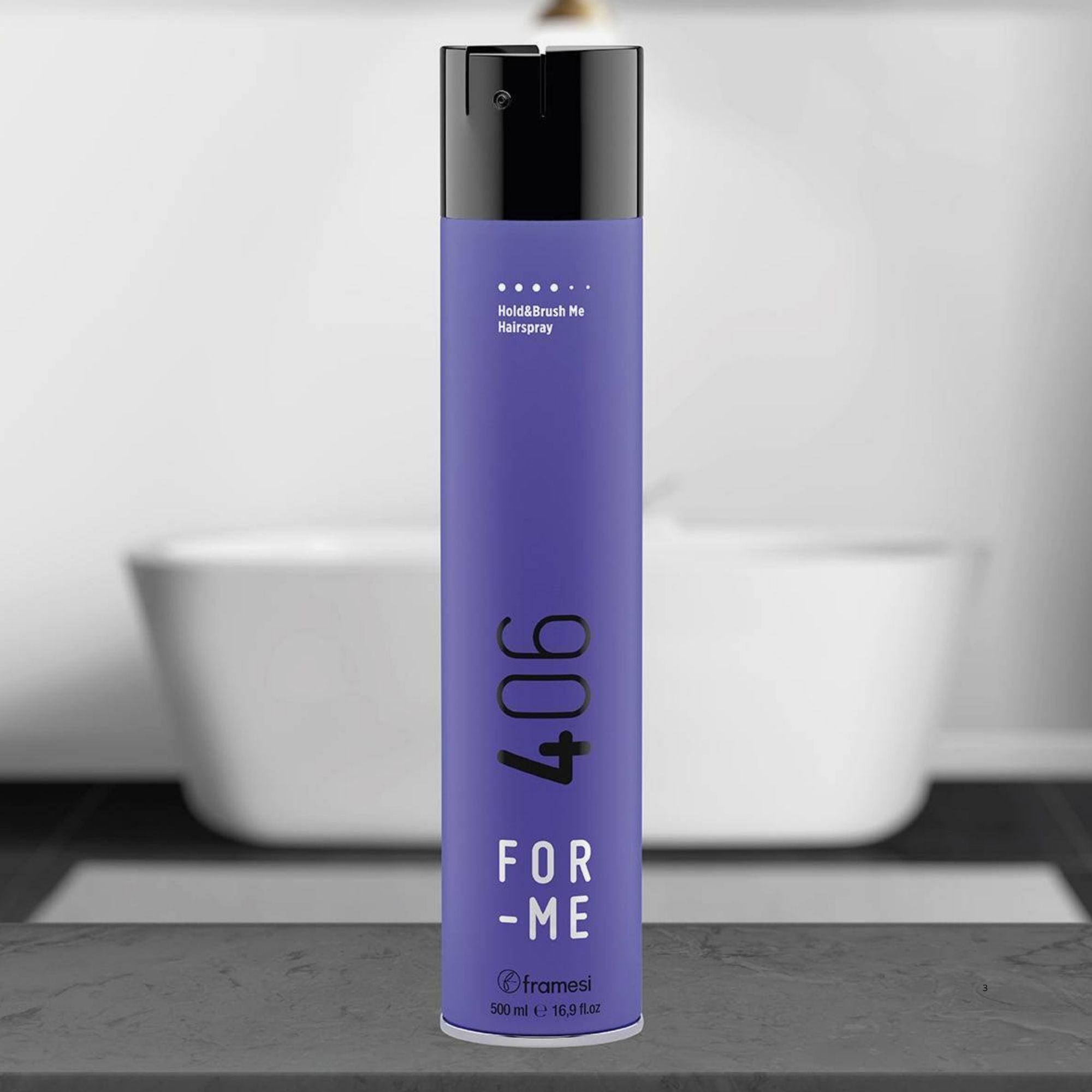 Framesi FOR-ME 406 Hold & Brush Me lak na vlasy se střední fixací 500 ml