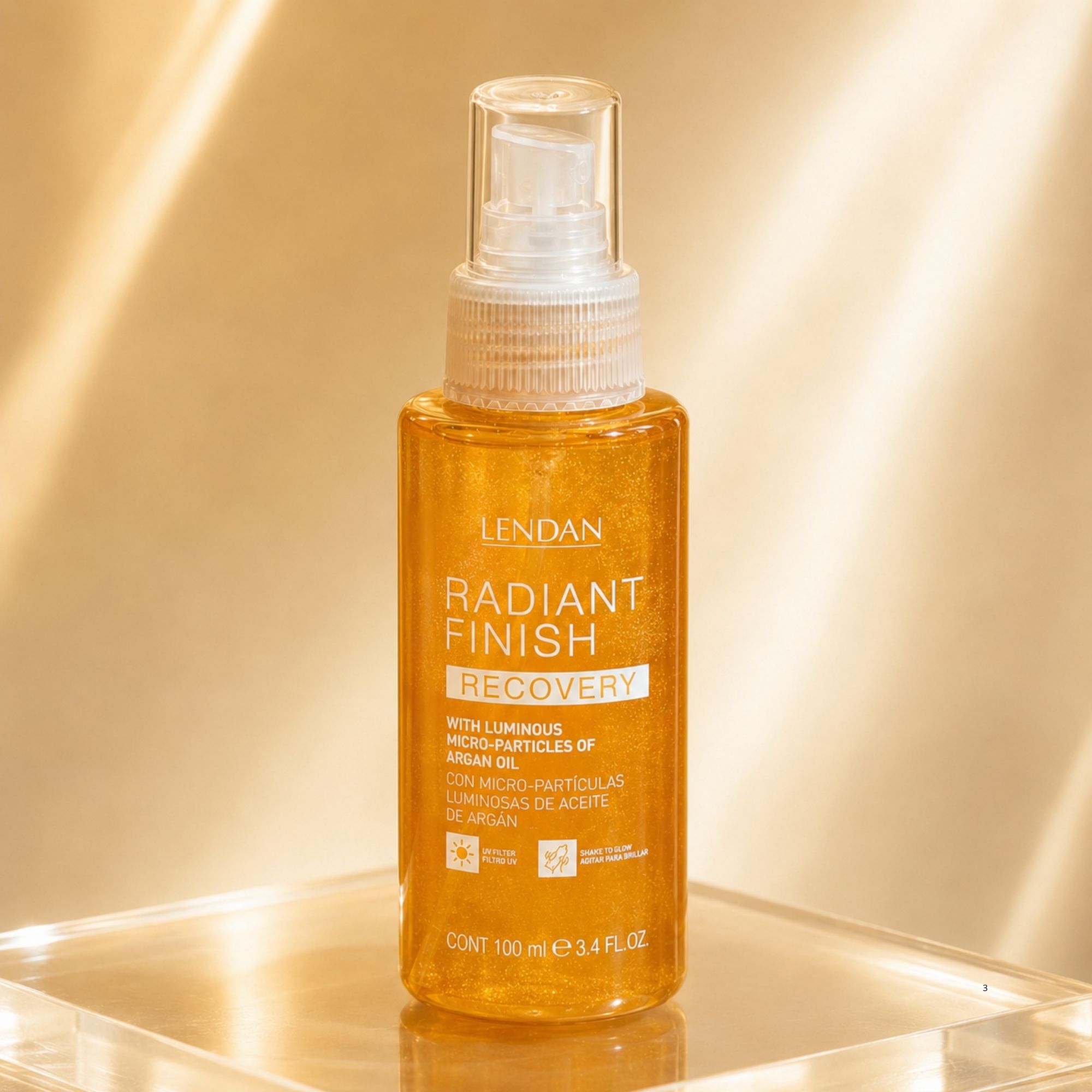 Lendan Recovery Radiant Finish sprej pro zářivý lesk vlasů 100 ml