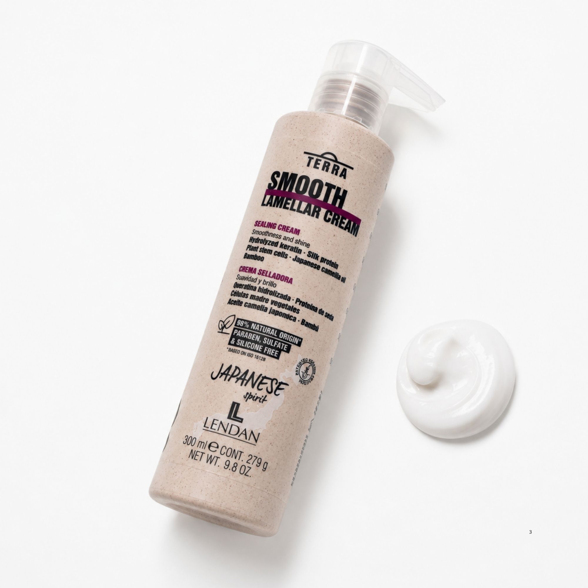 Lendan Terra Smooth uhlazující krém pro laminaci vlasů 300 ml