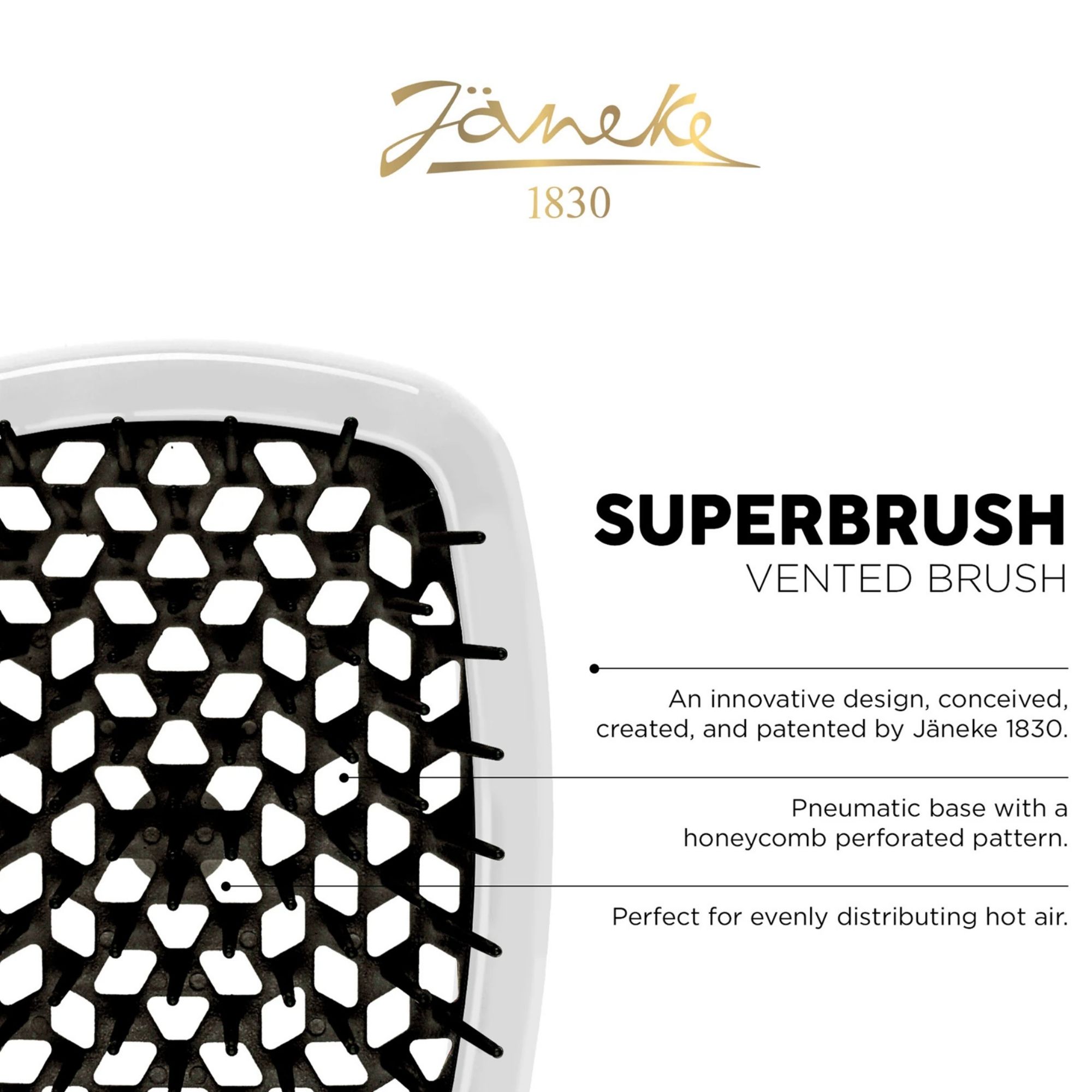 Janeke SuperBrush plochý kartáč na vlasy