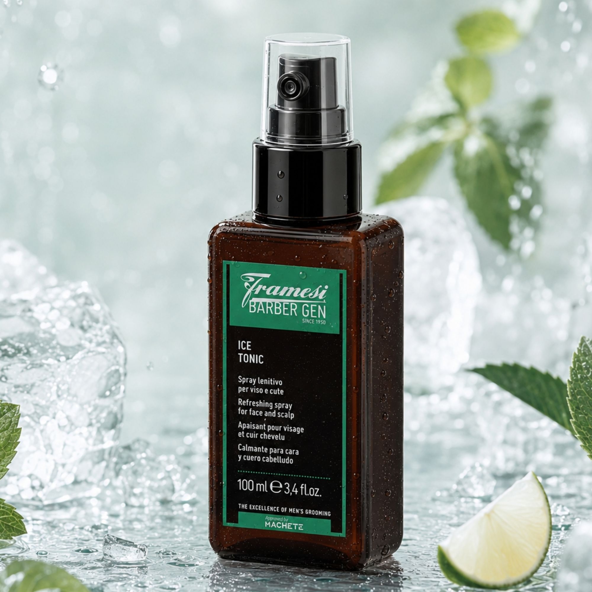 Framesi Barber GEN Ice Tonic osvěžující sprej pro obličej a vlasy 100 ml
